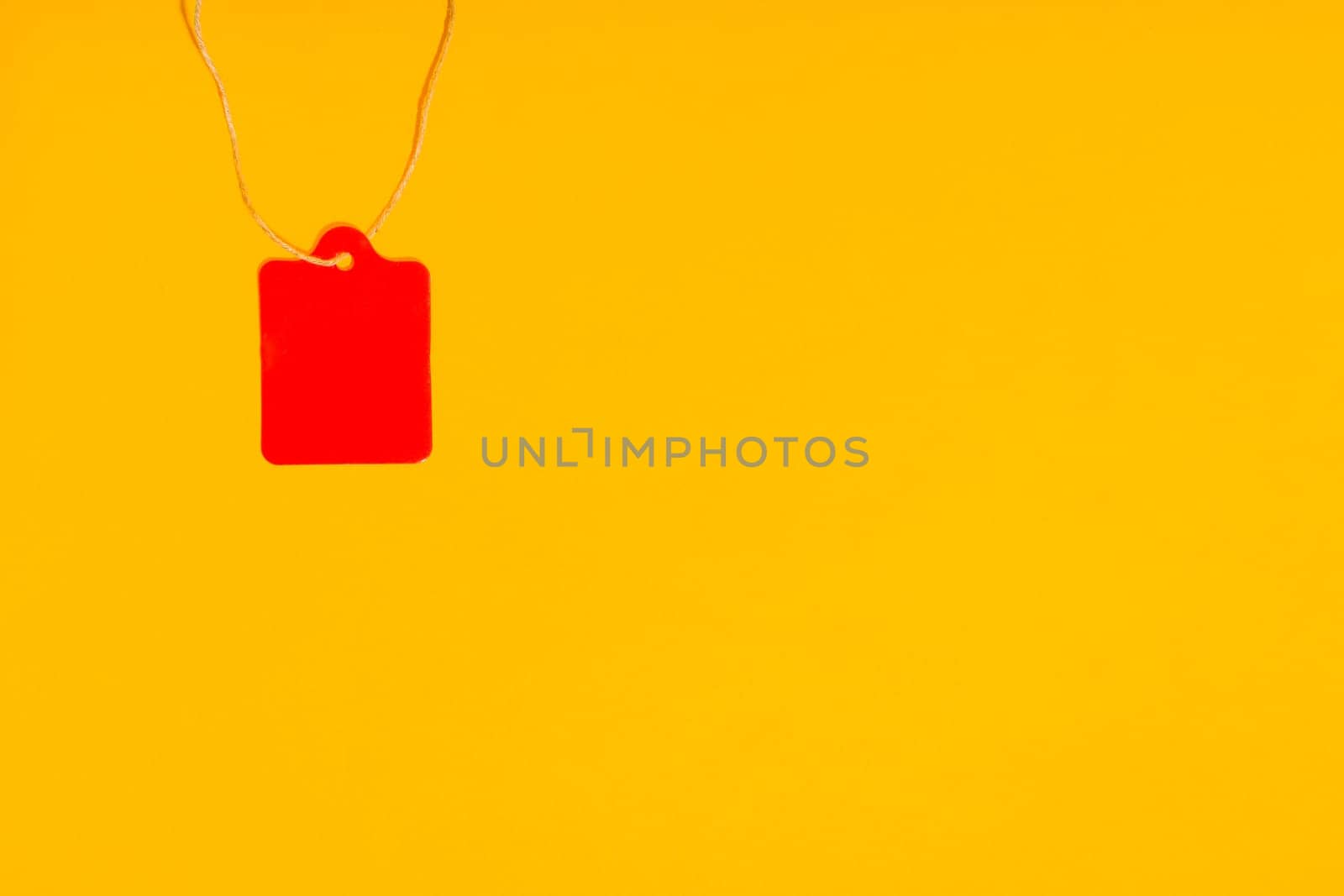 Sale labels. Price tags. Special offer and promotion. Store discount. Shopping time. Gift labels, isolated on yellow background.