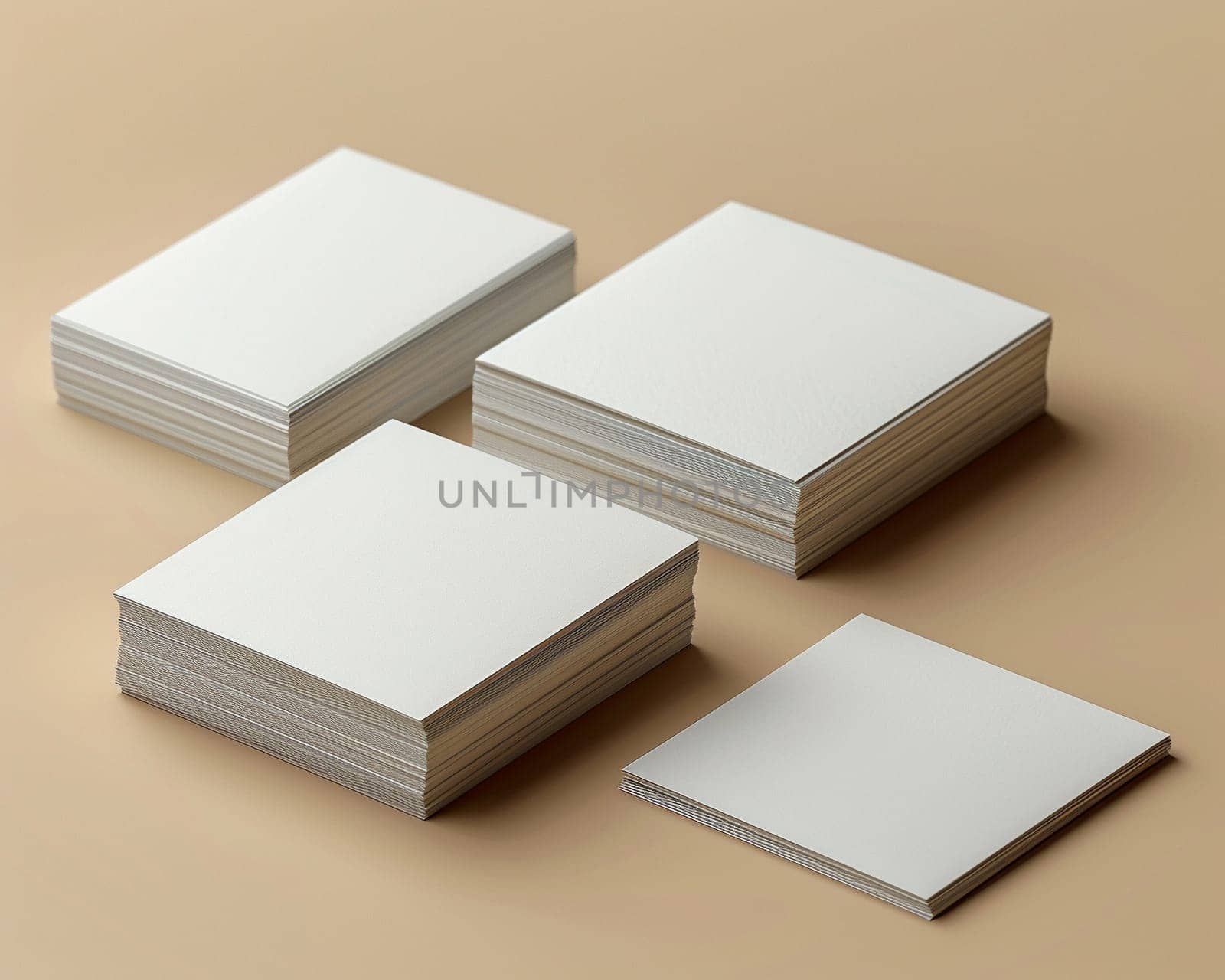 Plain Business Card Mockup, with multiple layouts for corporate identity.