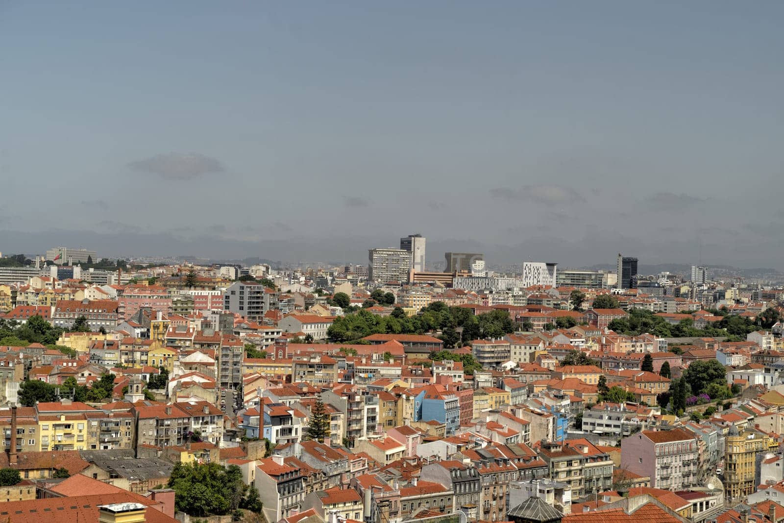 Lisbon aerial view panorama landscape cityscape