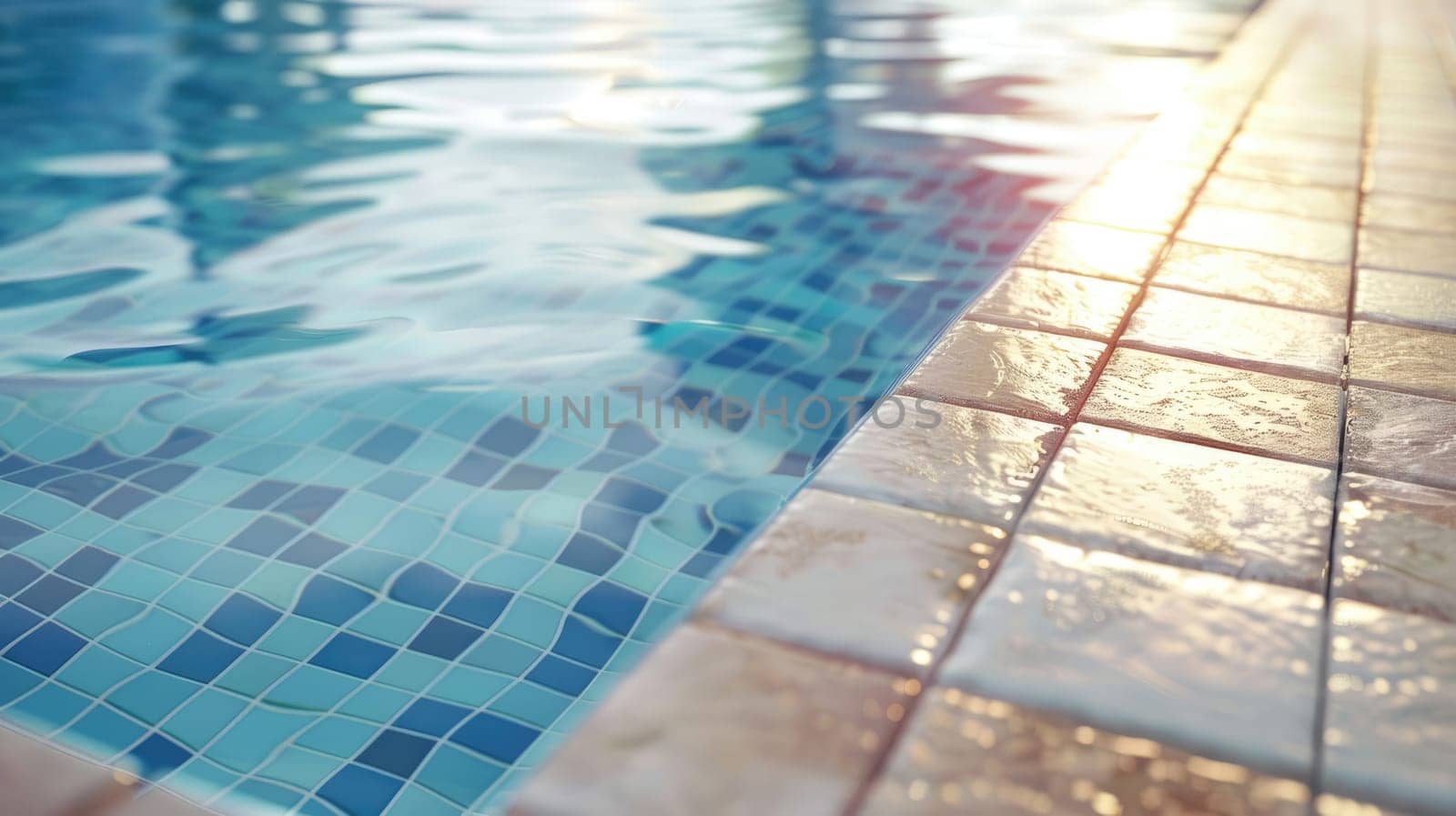 Tiles for facing the pool. Ceramic tiles. Texture for facing walls of the pool by natali_brill