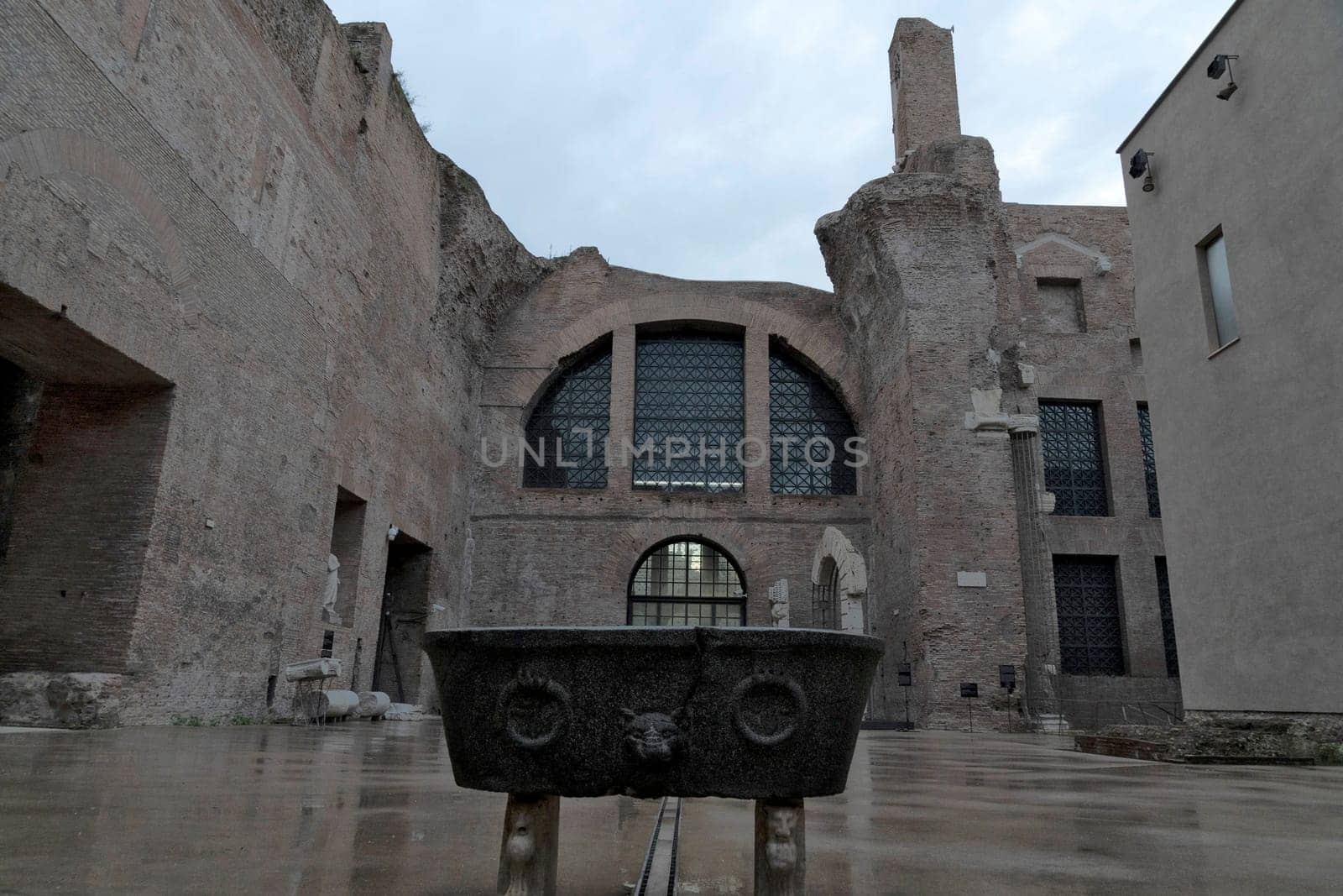 Bath of Diocletian in Rome by AndreaIzzotti