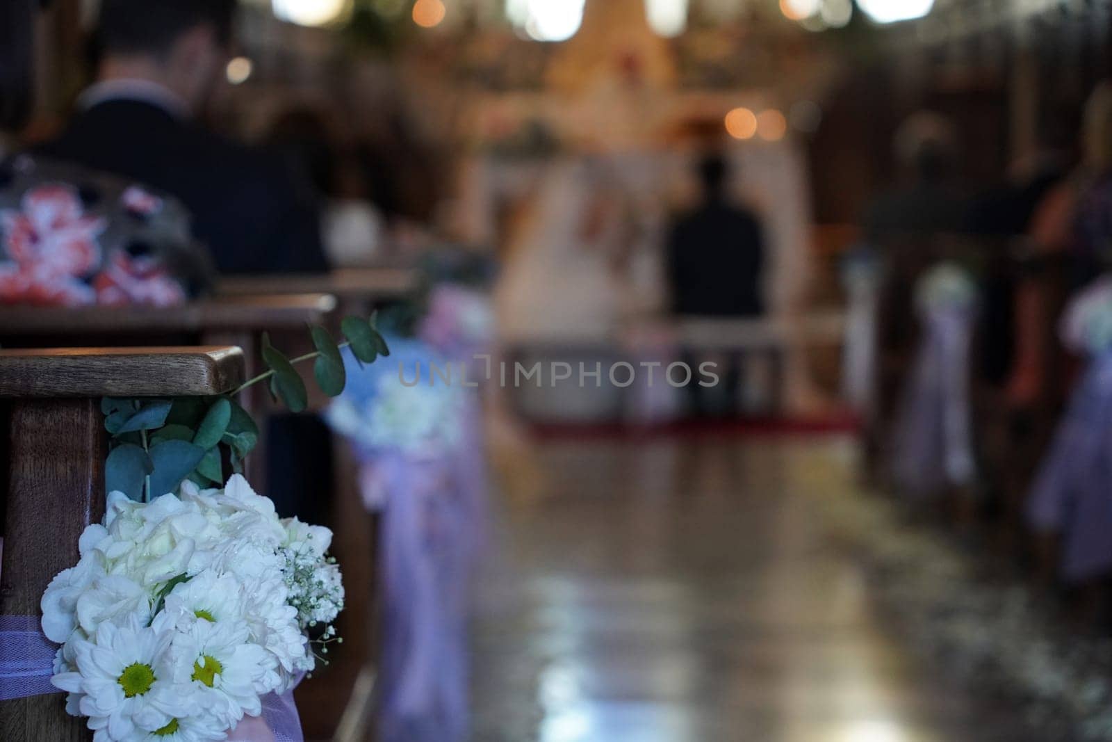 Wedding marriage church flower decoration by AndreaIzzotti