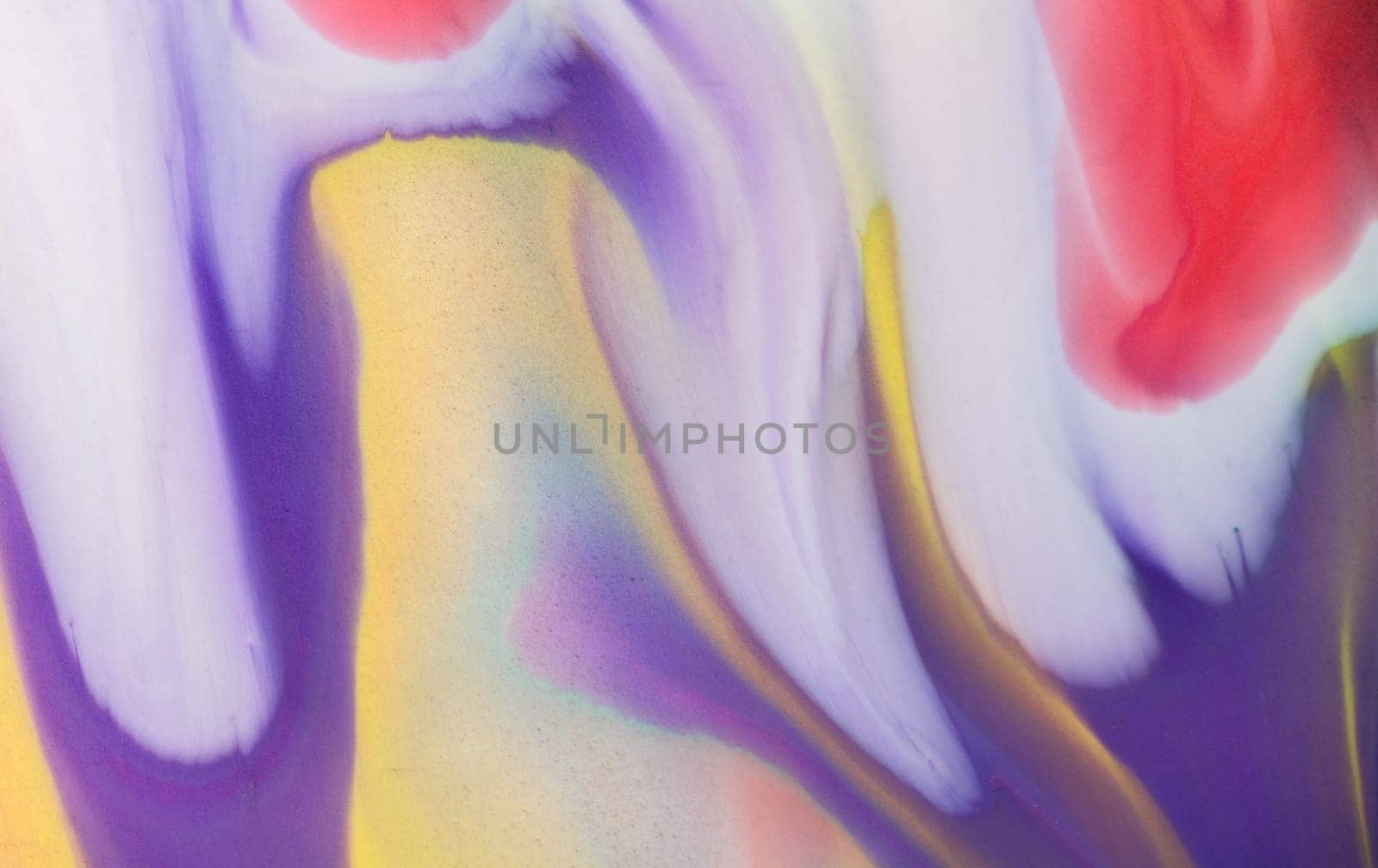 Red and blue fluid wave. Duotone compositions with gradient flow shape. Innovation modern background. Abstract Fluid Acrylic Painting. Liquid background.