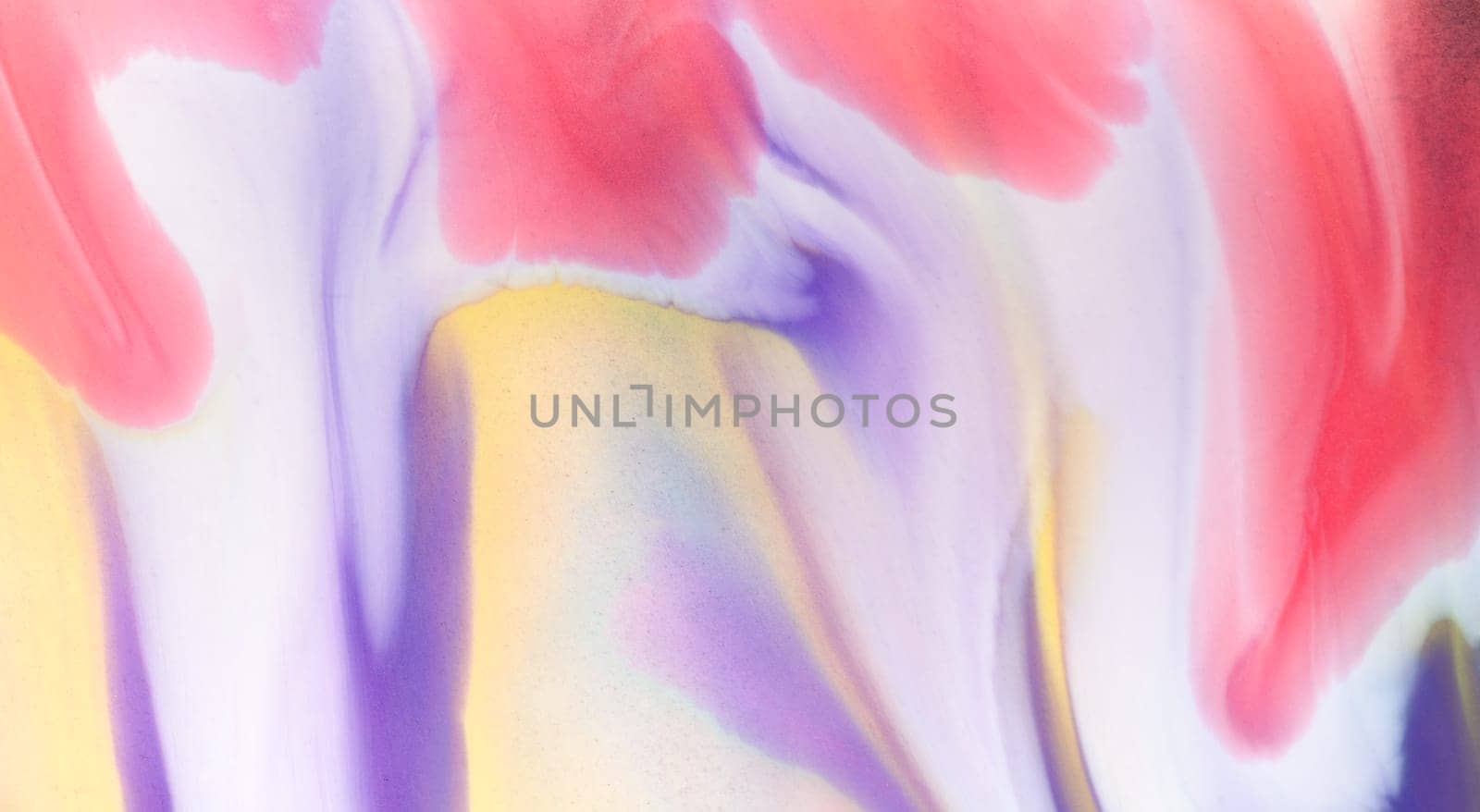 Red and blue fluid wave. Duotone compositions with gradient flow shape. Innovation modern background. Abstract Fluid Acrylic Painting. Liquid background.