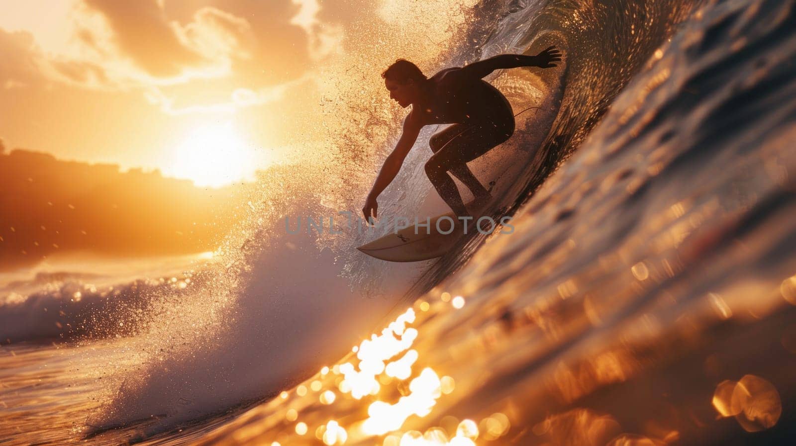 A surfer is riding a wave in the ocean by golfmerrymaker