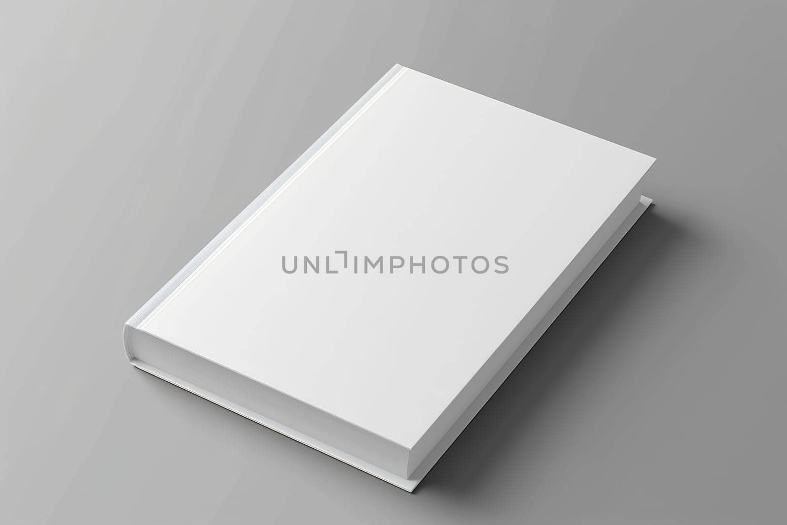 blank white book cover for mockup. isolated background . Generative AI by matamnad