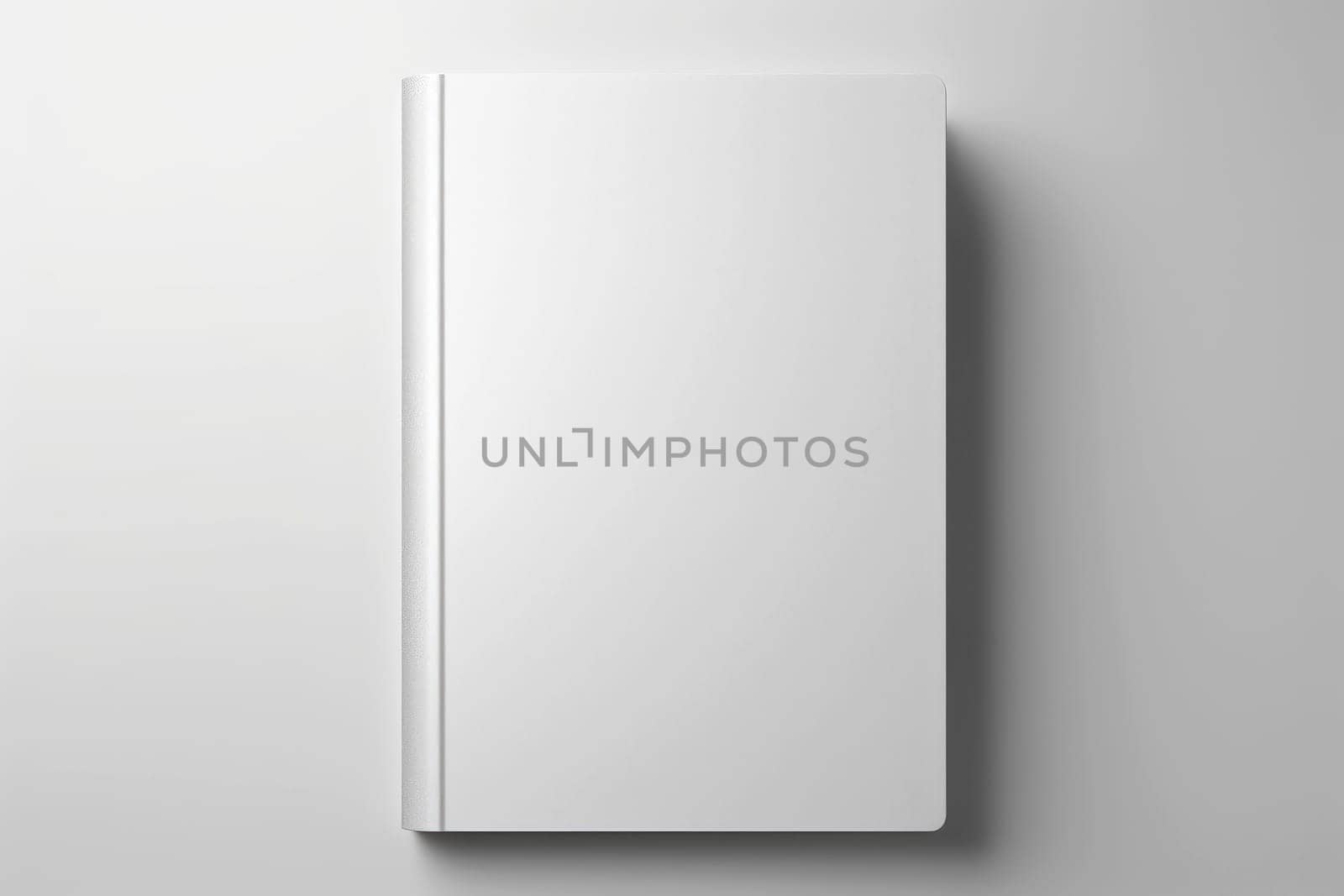 blank white book cover for mockup. isolated background . Generative AI by matamnad