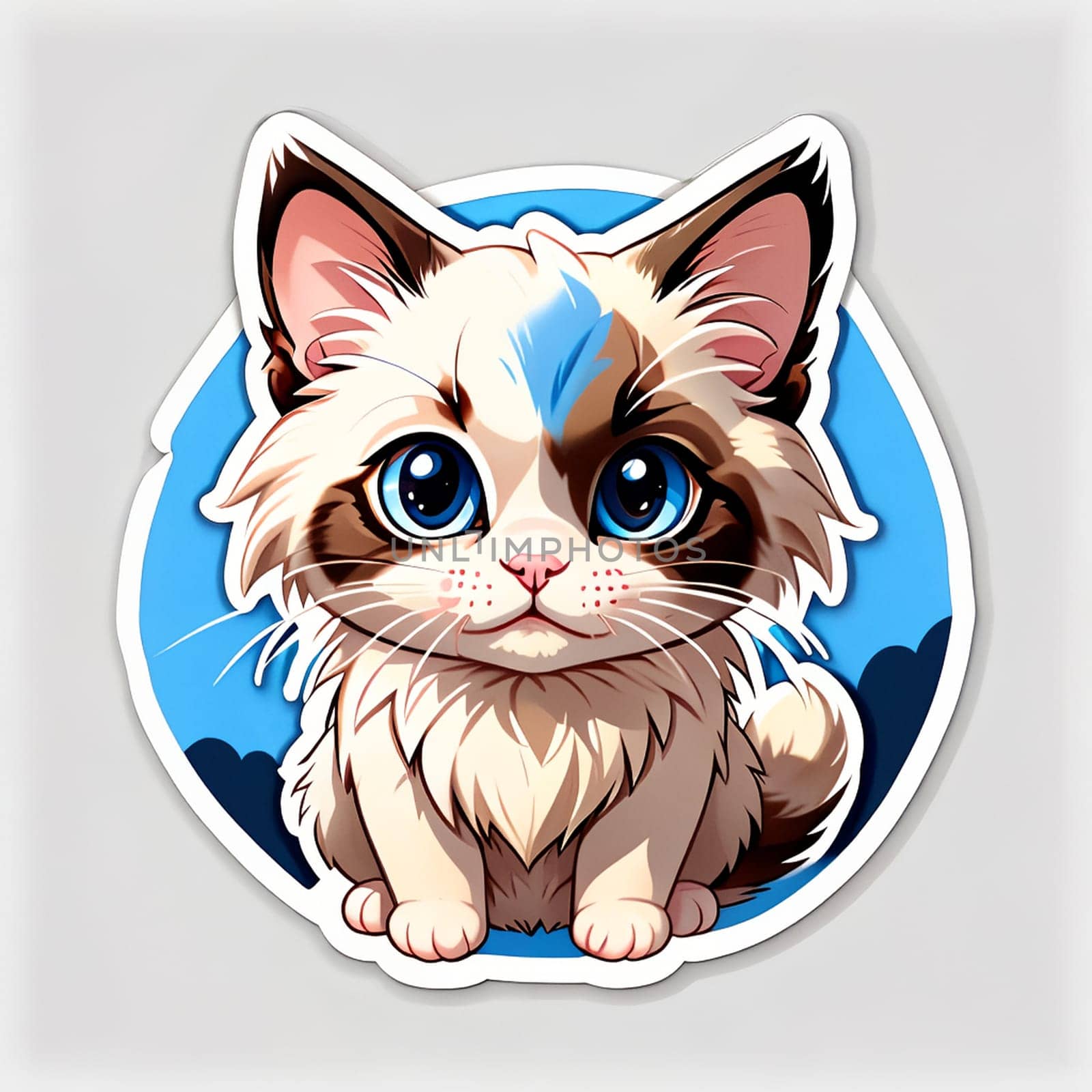 Ragdoll cat sticker by Rawlik