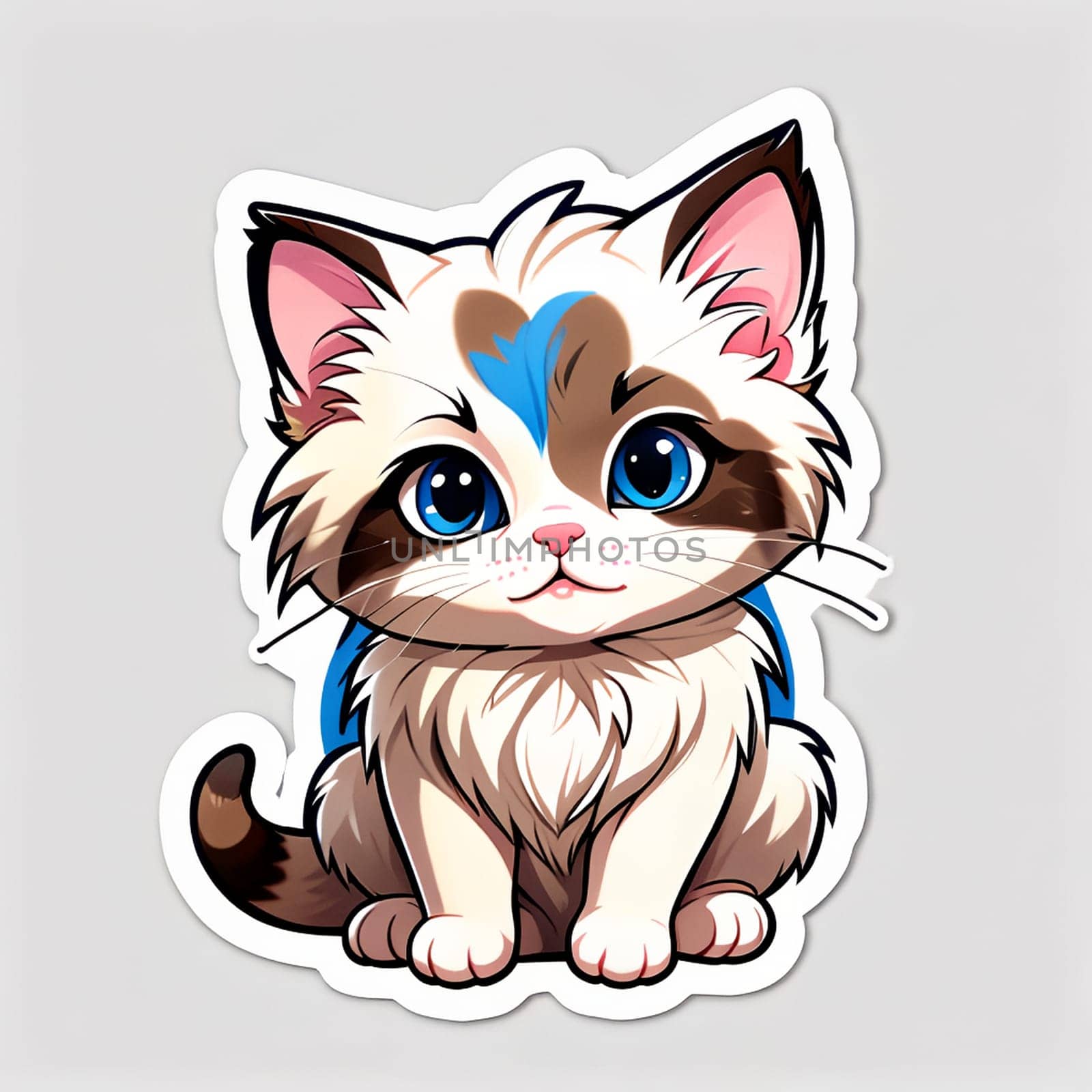 Ragdoll cat sticker by Rawlik