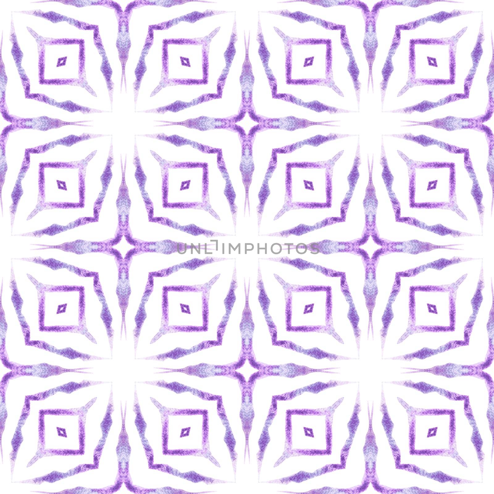 Hand drawn tropical seamless border. Purple exotic boho chic summer design. Textile ready classic print, swimwear fabric, wallpaper, wrapping. Tropical seamless pattern.