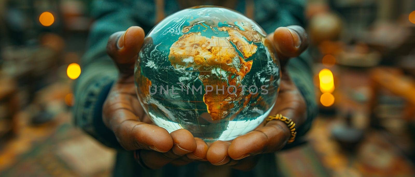 Fingers turning a globe, showcasing travel, global awareness, and exploration.