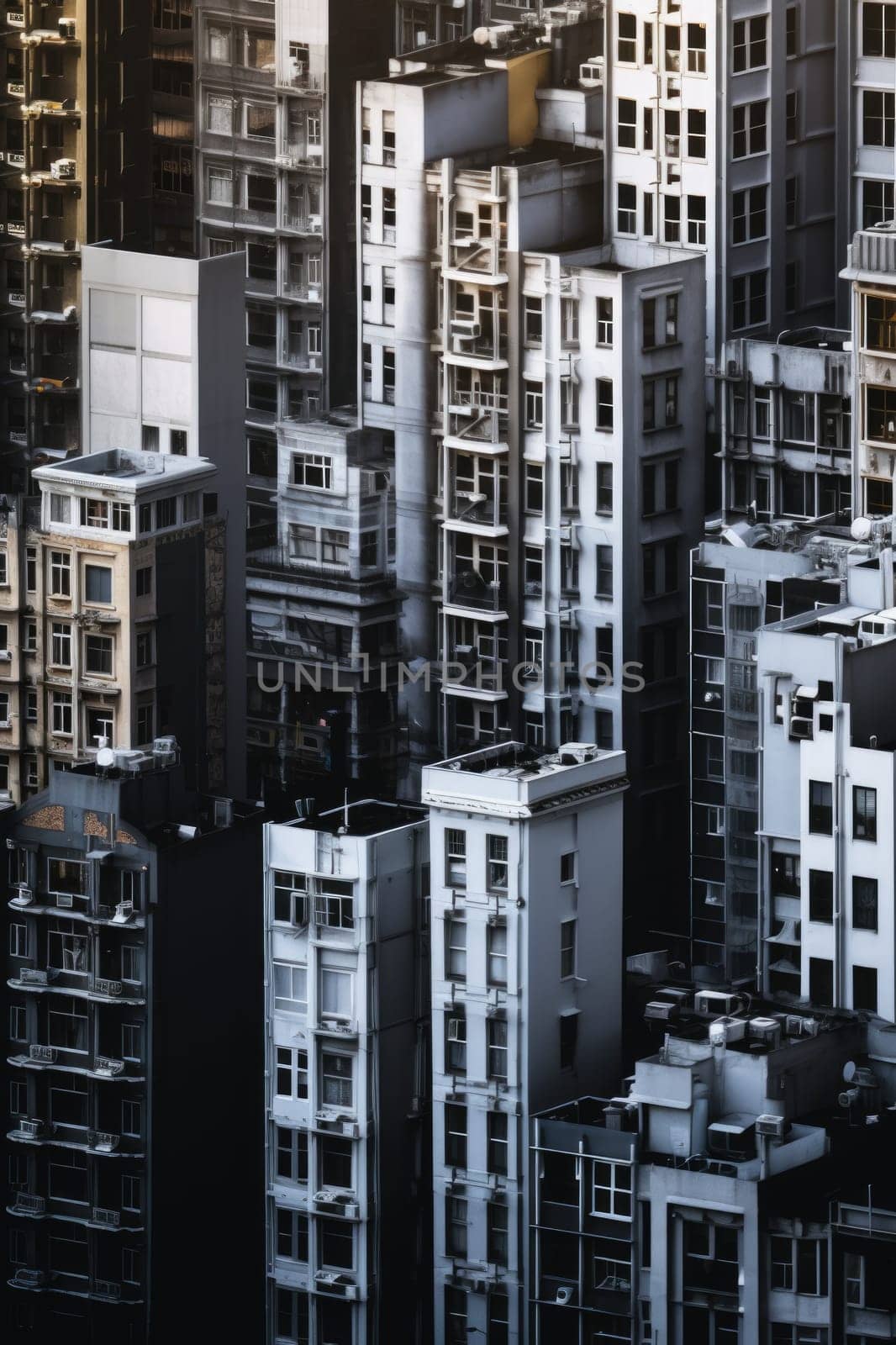 High density residential architecture city downtown buildings comeliness