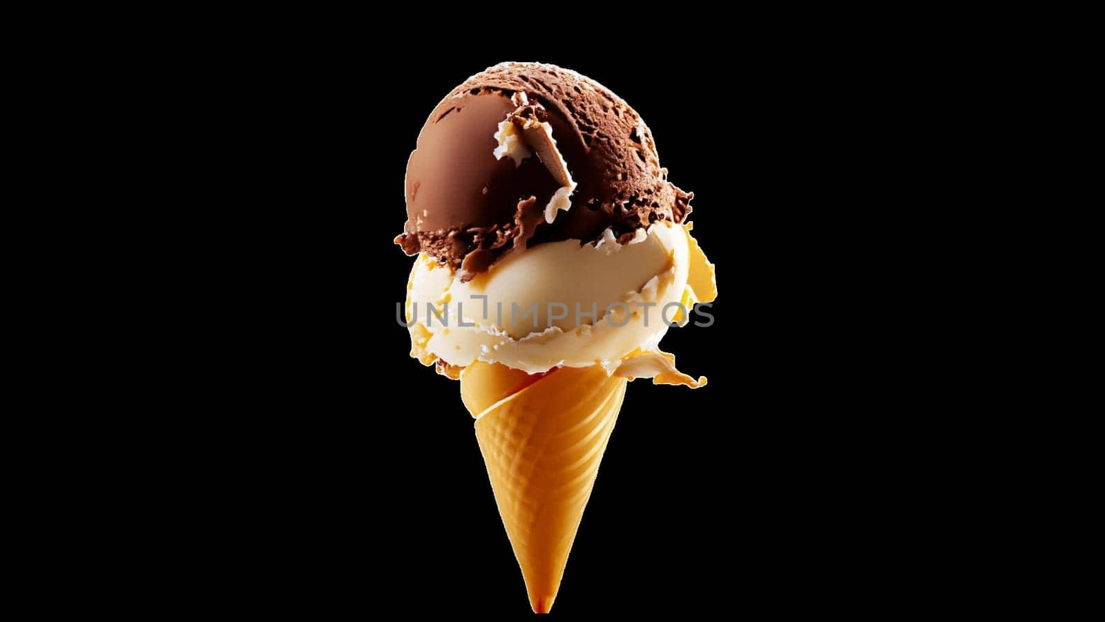 explosion of Ice Cream. Summer time. 3D illustration, 3D rendering. futuristic realistic 3d creative concept design, illustration. format png by Costin