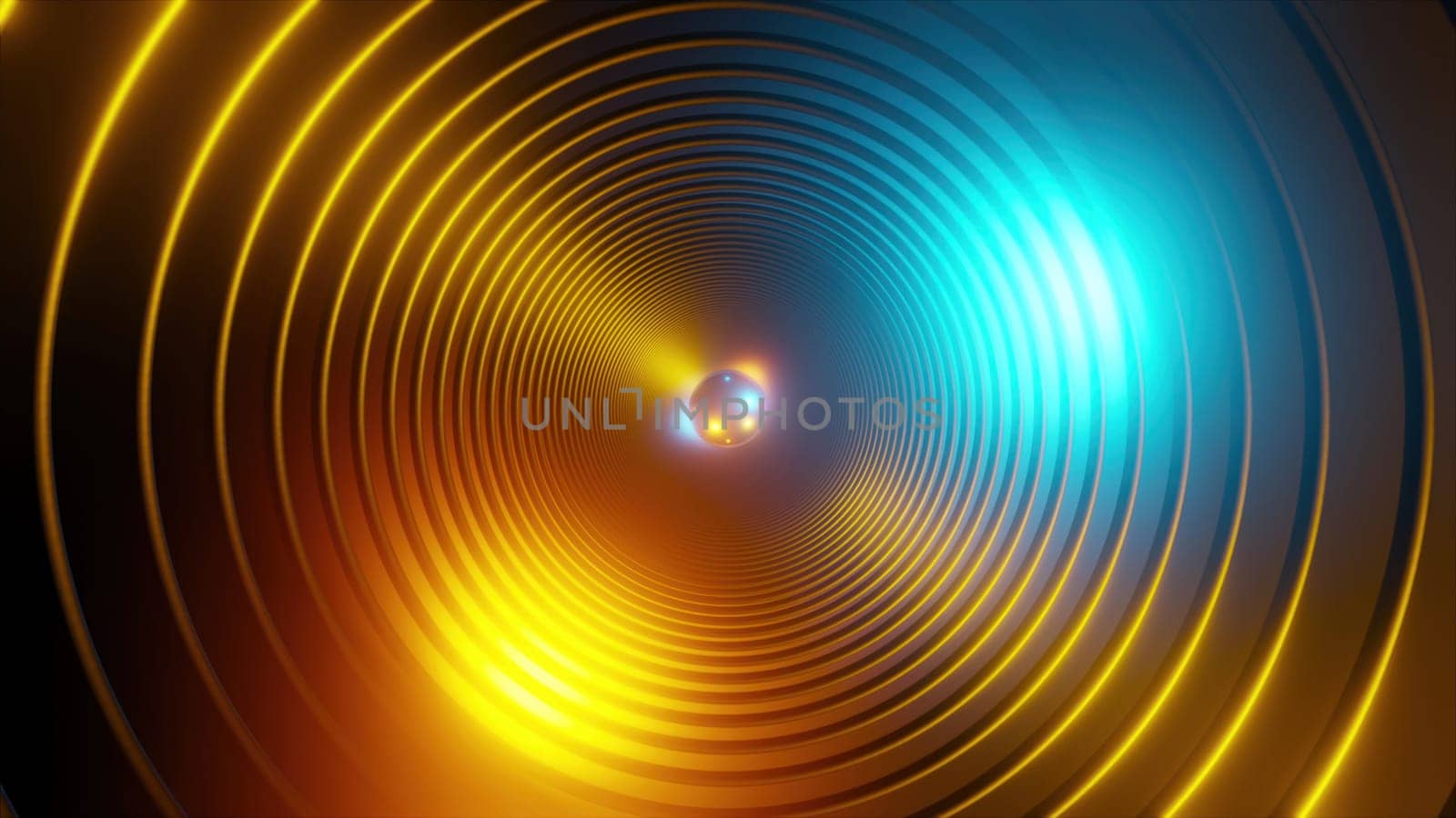 Tunnel with rainbow light by nolimit046