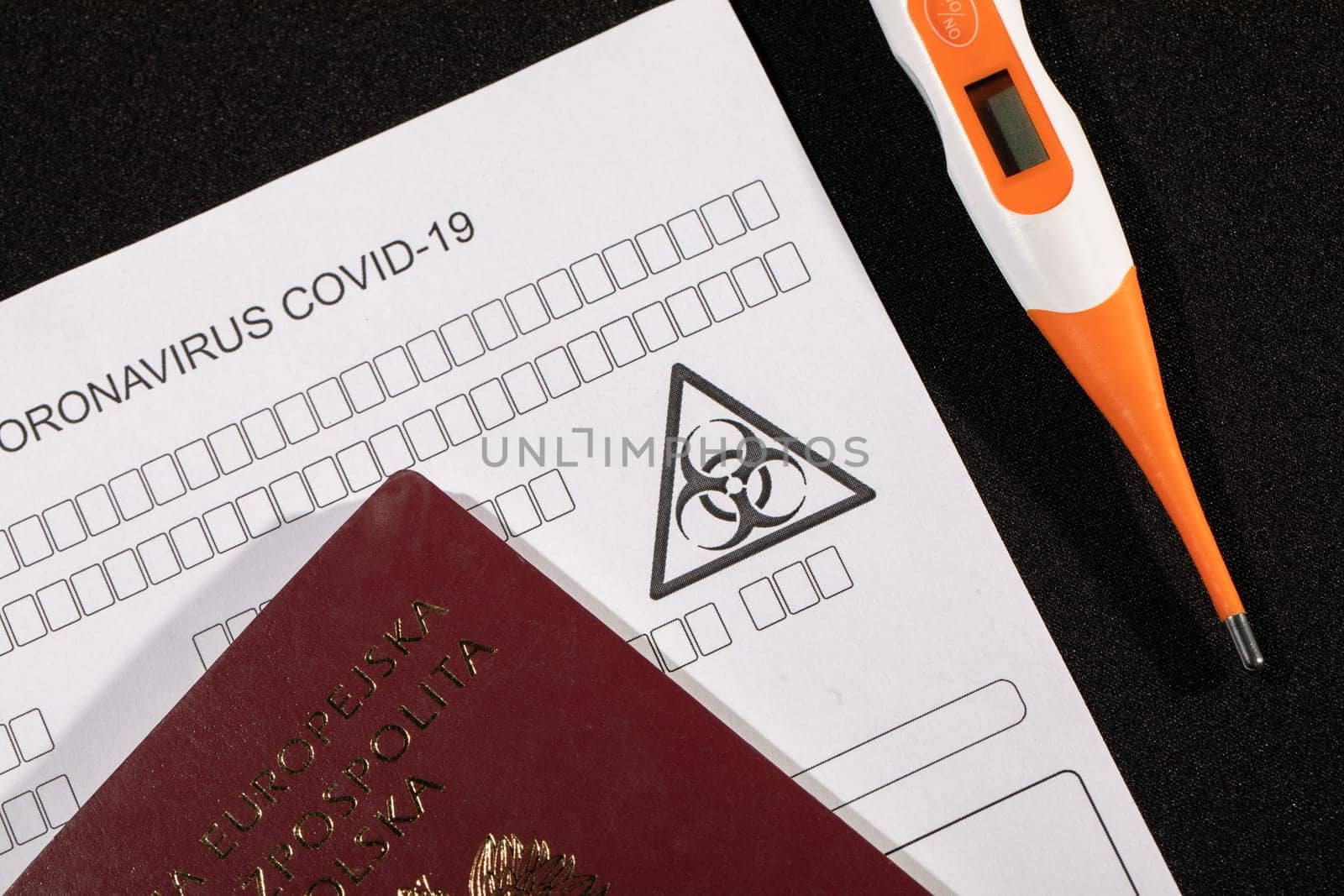 Obligatory control at all border crossing points, including temperature measurement and filling in a personal questionnaire