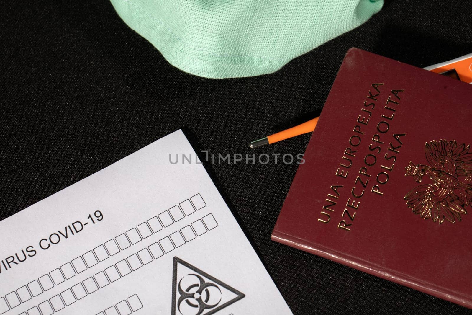 Obligatory control at all border crossing points, including temperature measurement and filling in a personal questionnaire
