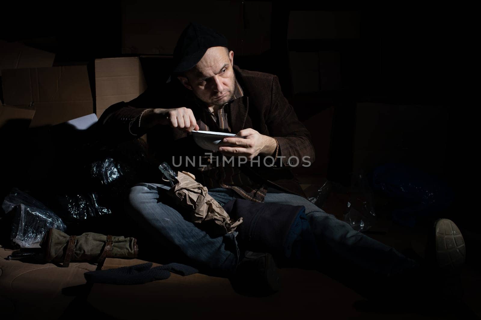 When you become homeless, street cartons become your home.
