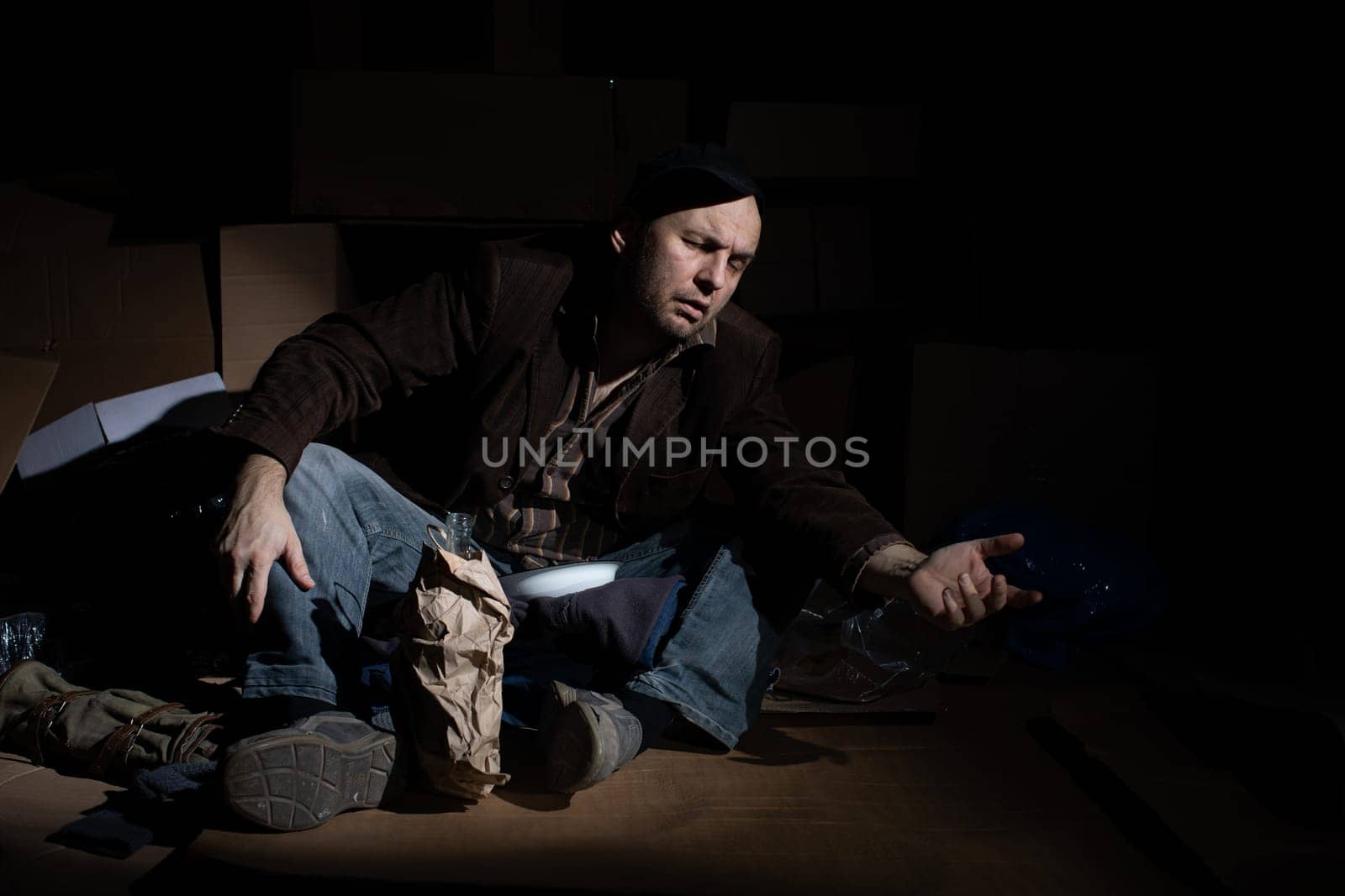 When you become homeless, street cartons become your home.