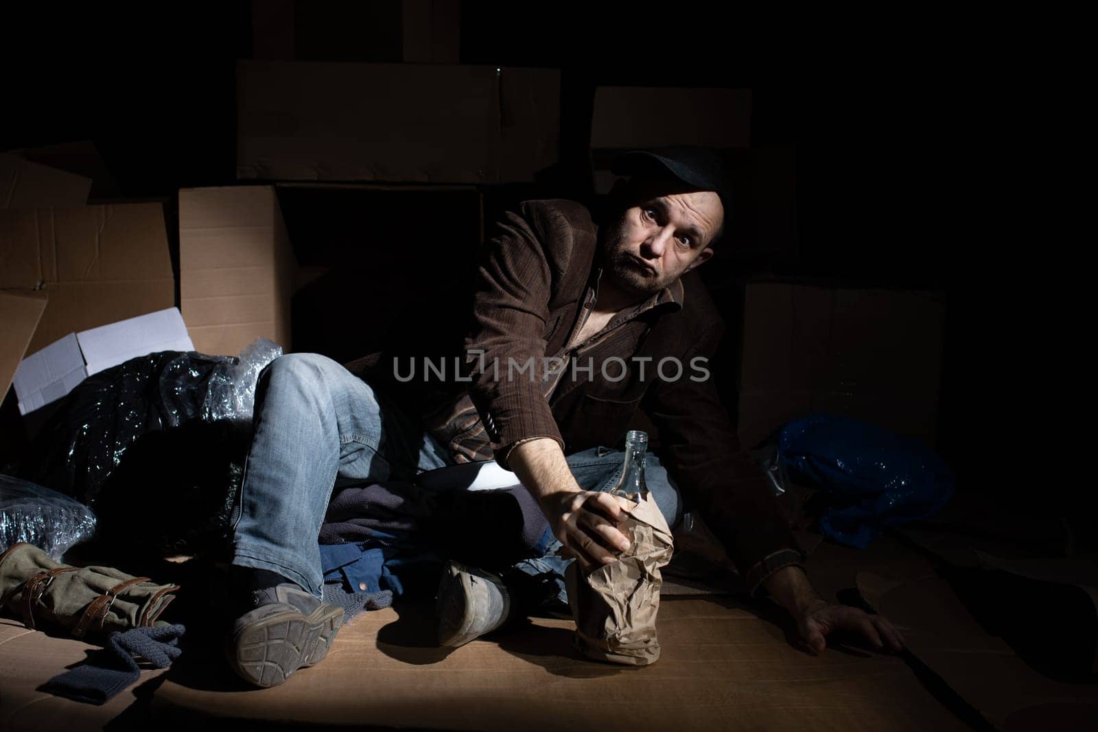 When you become homeless, street cartons become your home.