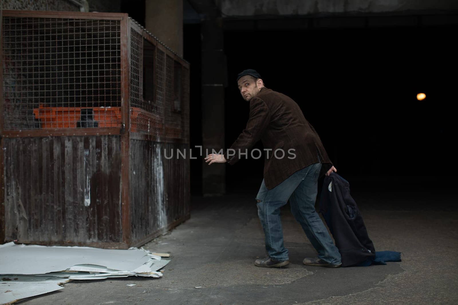 When you become homeless, street cartons become your home.