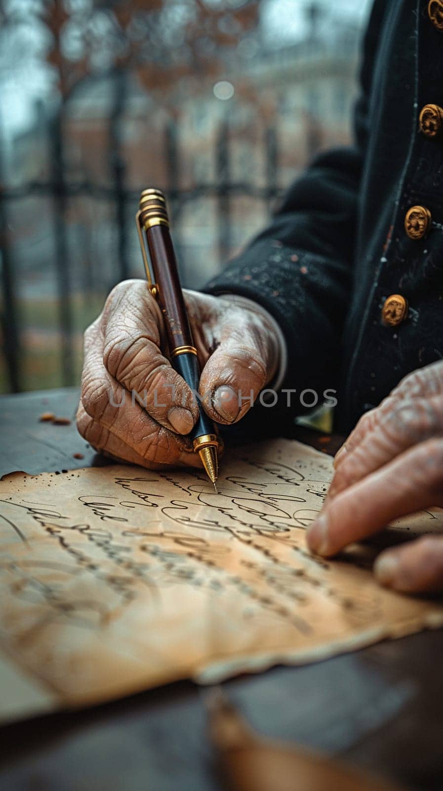 Hand writing a heartfelt letter by Benzoix