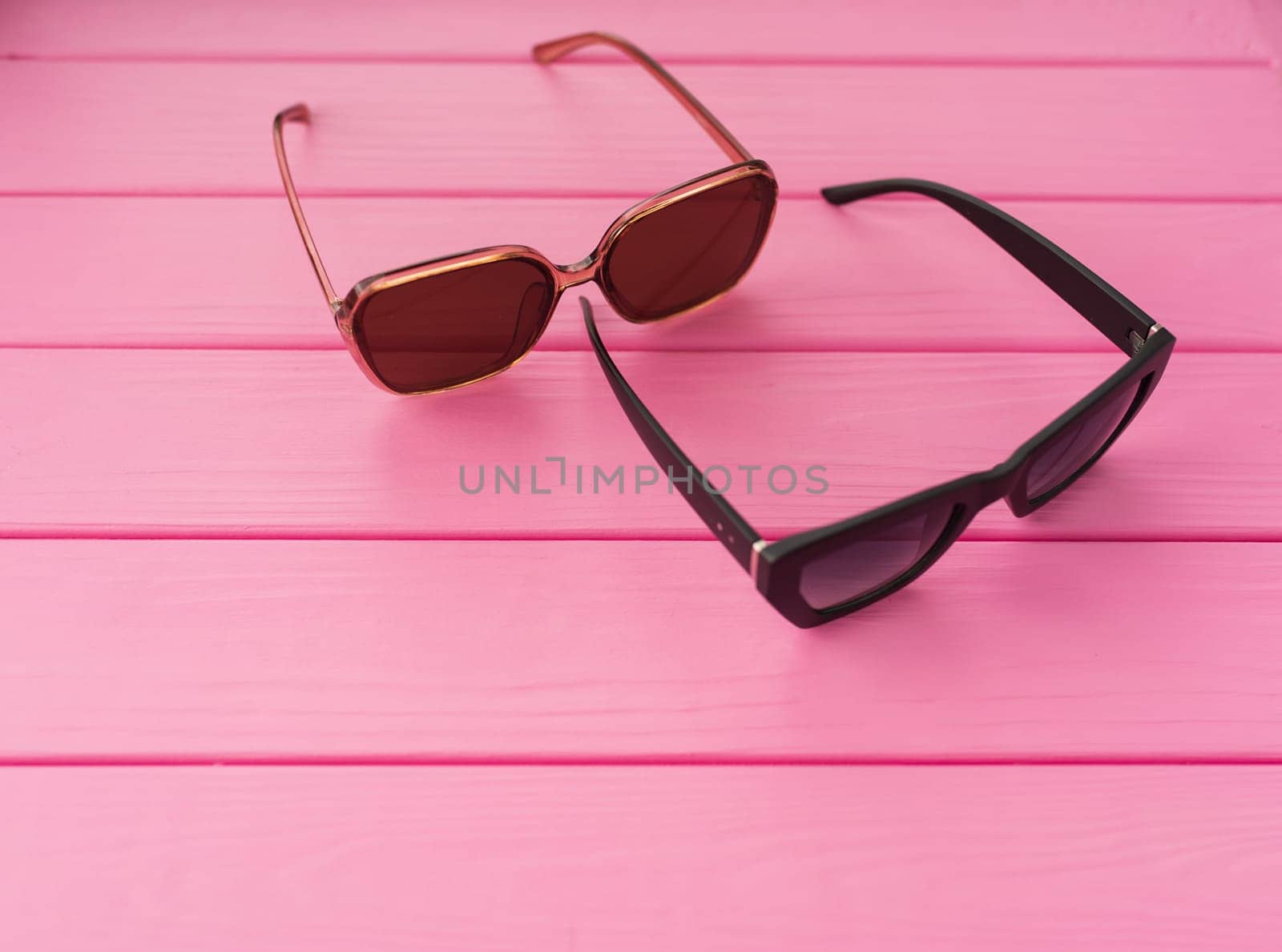 Summer abstract background mockup sunglasses fashionable by AndriiDrachuk