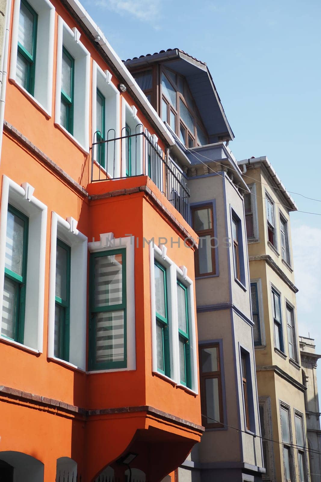 turkey istanbul 23 july 2023. Colourful houses in Balat, Istanbul by towfiq007
