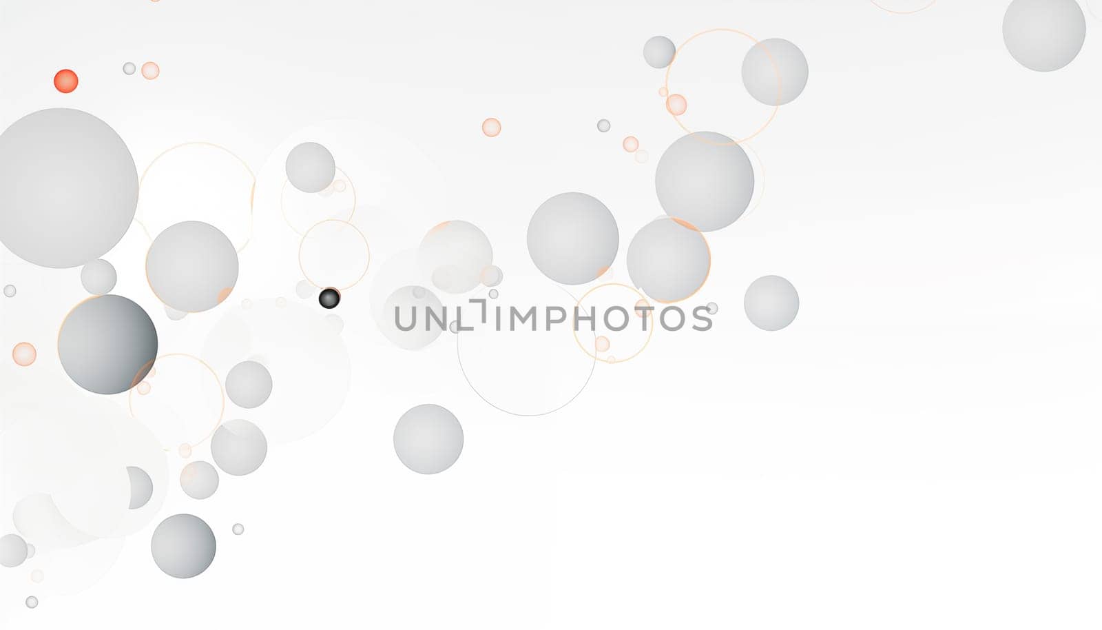 White abstract background with circles. by Nadtochiy