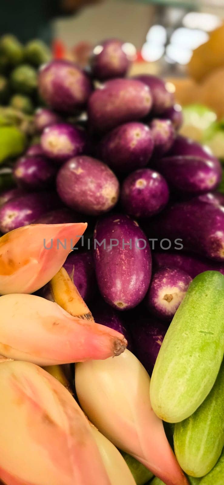 Composition with assorted raw organic vegetables. Detox diet consist of colorful vegetables local market produce