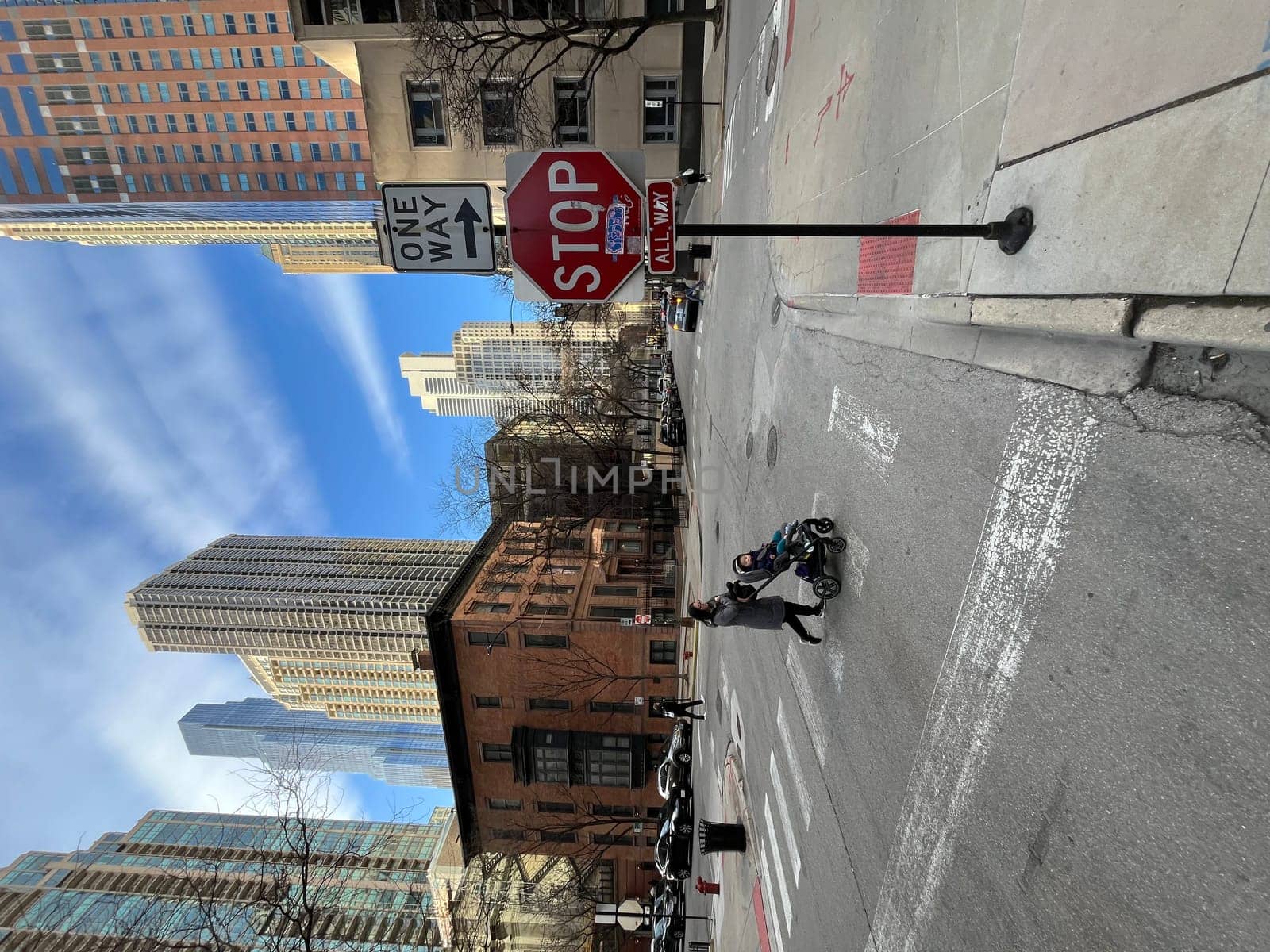Chicago city downtown cityscape streets