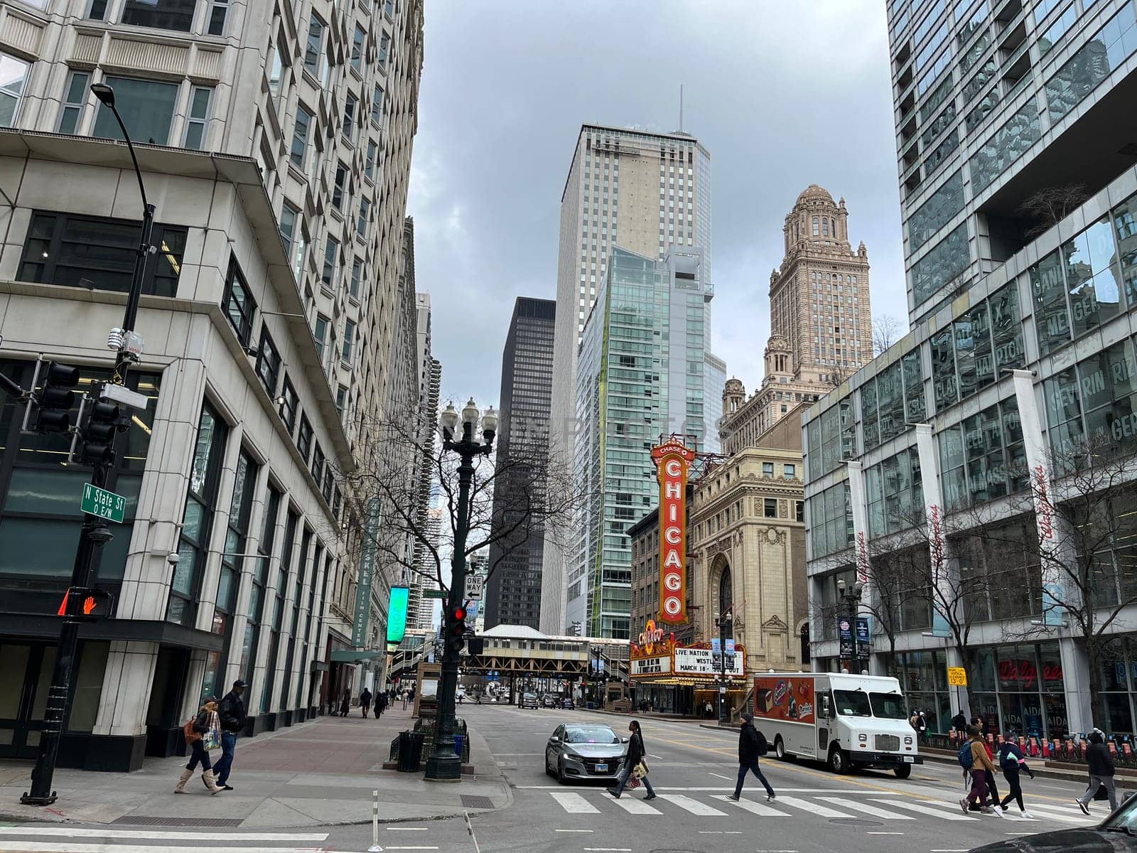 Chicago city downtown cityscape streets