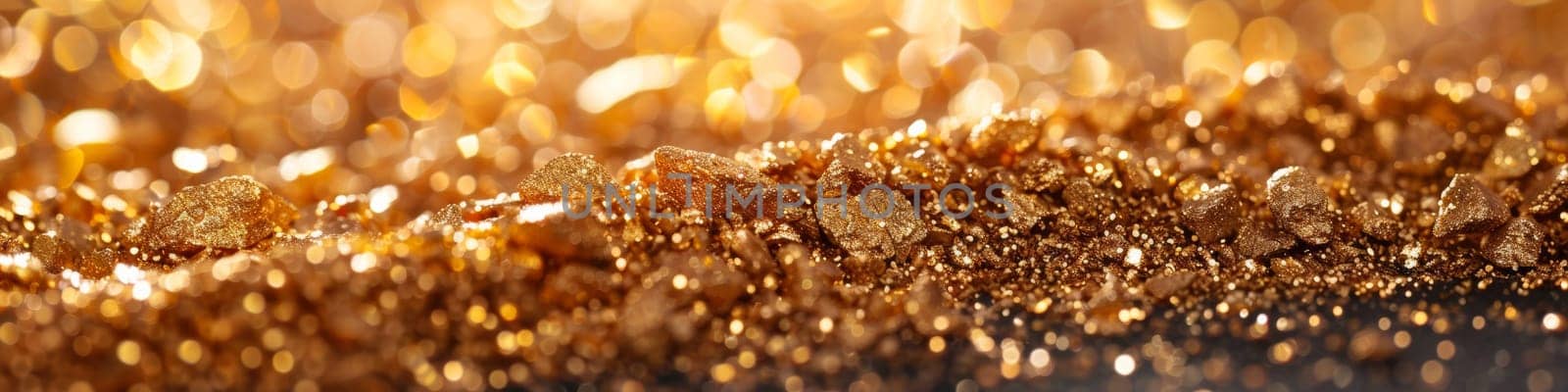 A close up of a pile of gold coins on top of some shiny surface