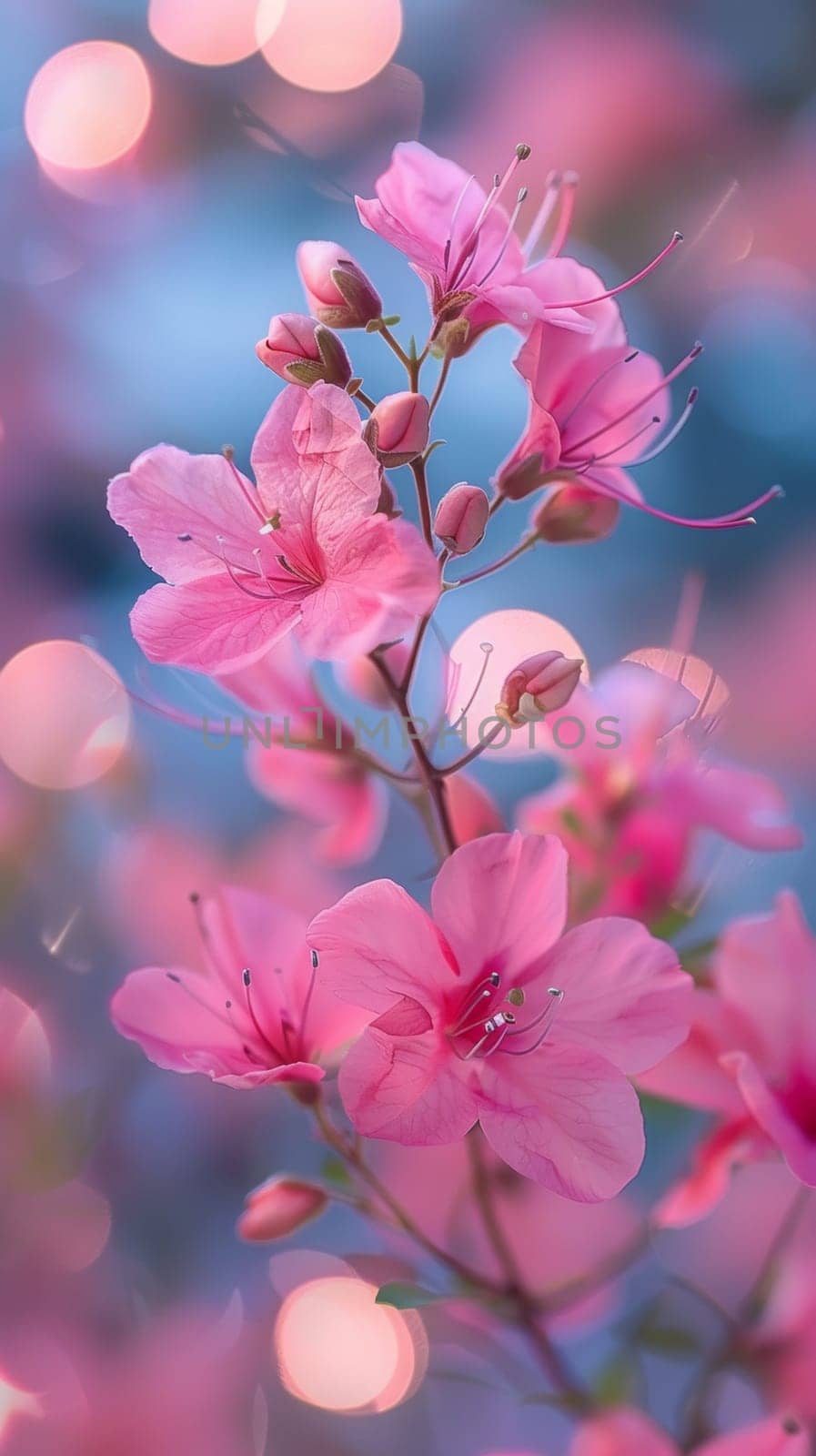 A close up of a pink flower with some blurry background