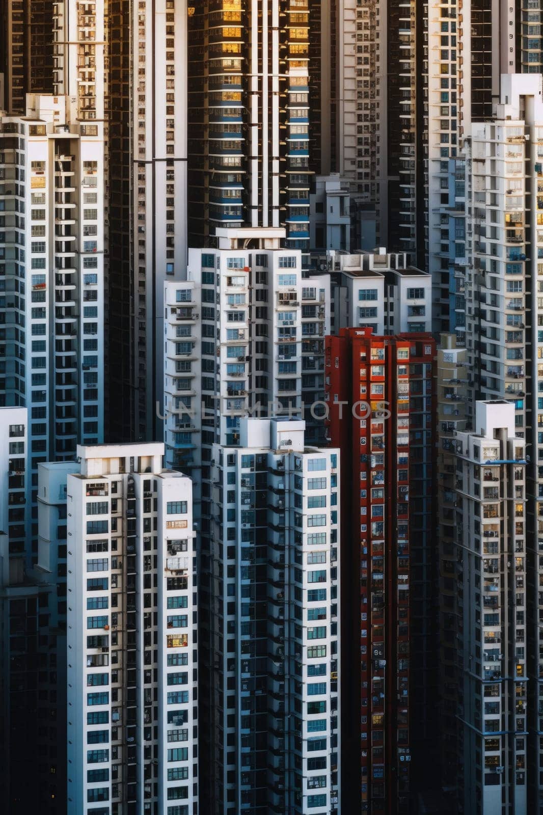 High density residential architecture city downtown buildings comeliness