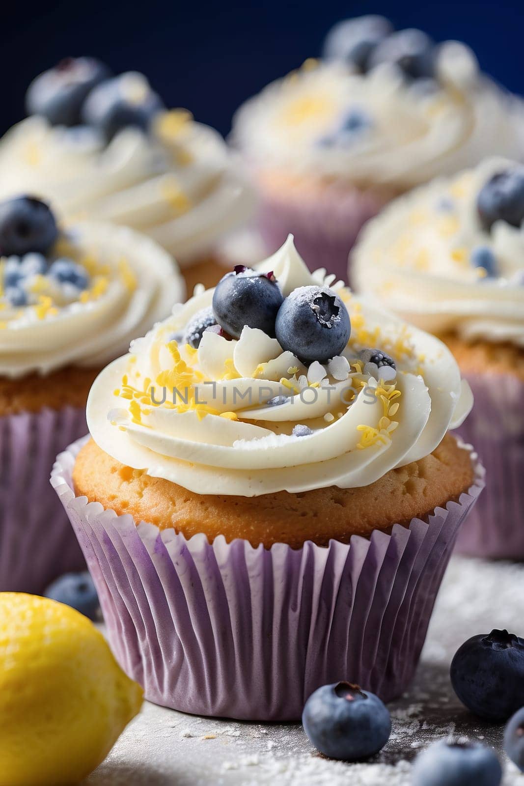 Photo of blueberry muffin by applesstock