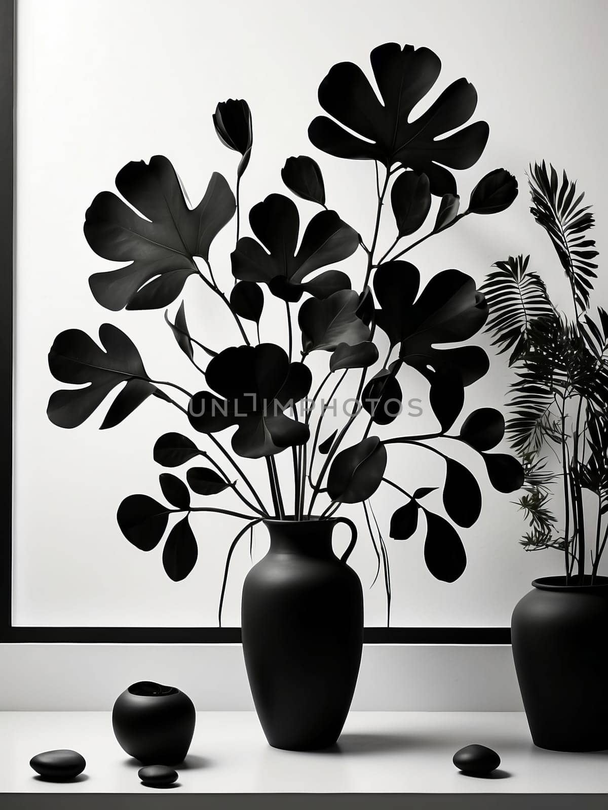 Vase modern art. AI generated