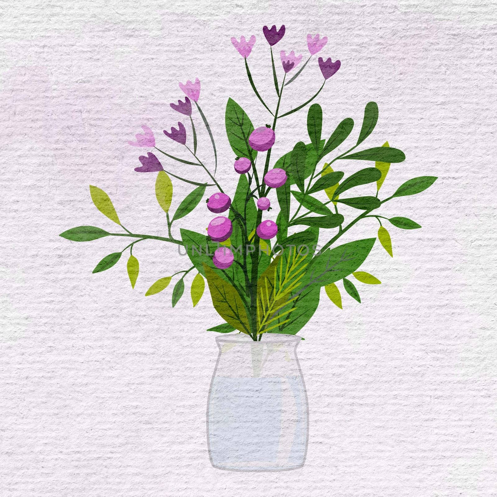 A vase containing bright pink flowers with delicate petals and lush green leaves arranged in a harmonious display. The contrast between the vibrant pink and soothing green creates a striking visual impact.
