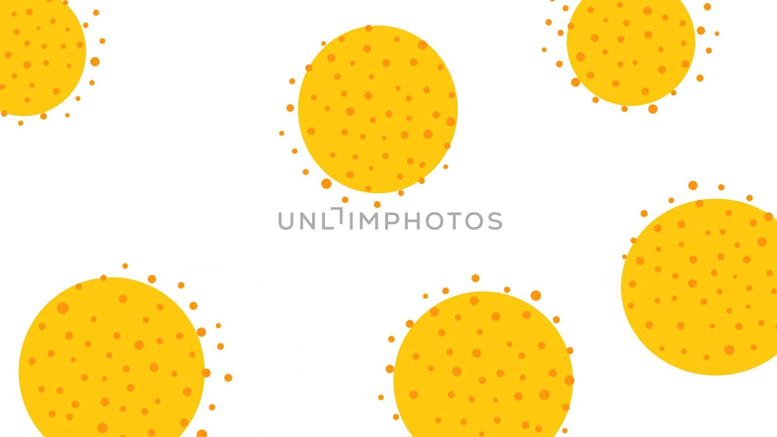 A white background covered with evenly spaced yellow dots creating a pattern across the surface. The yellow dots are small and uniform in size, contrasting starkly against the plain white background.