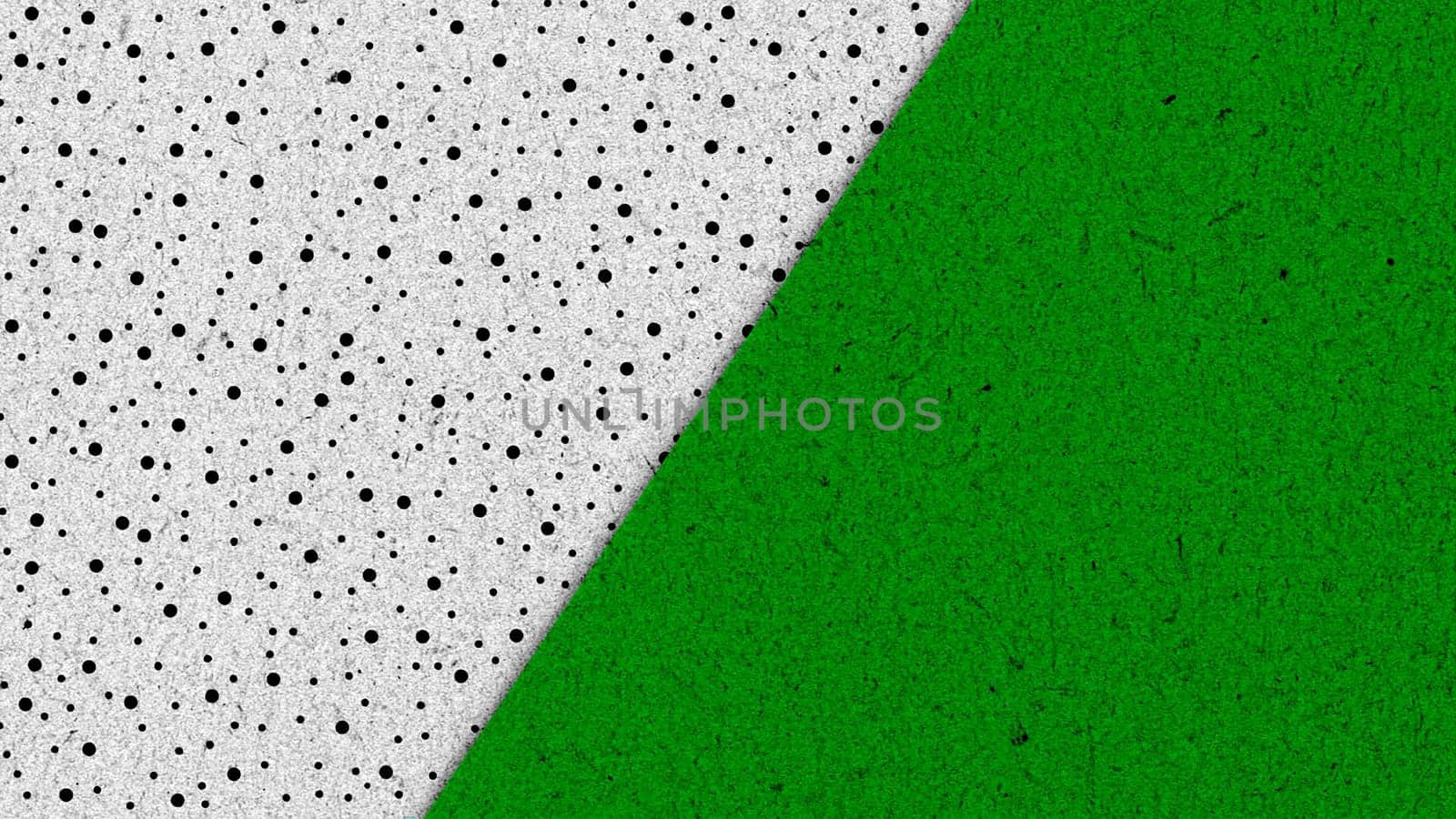 A background featuring a mix of green and white colors with an array of evenly spaced dots scattered throughout, creating a visually interesting pattern.