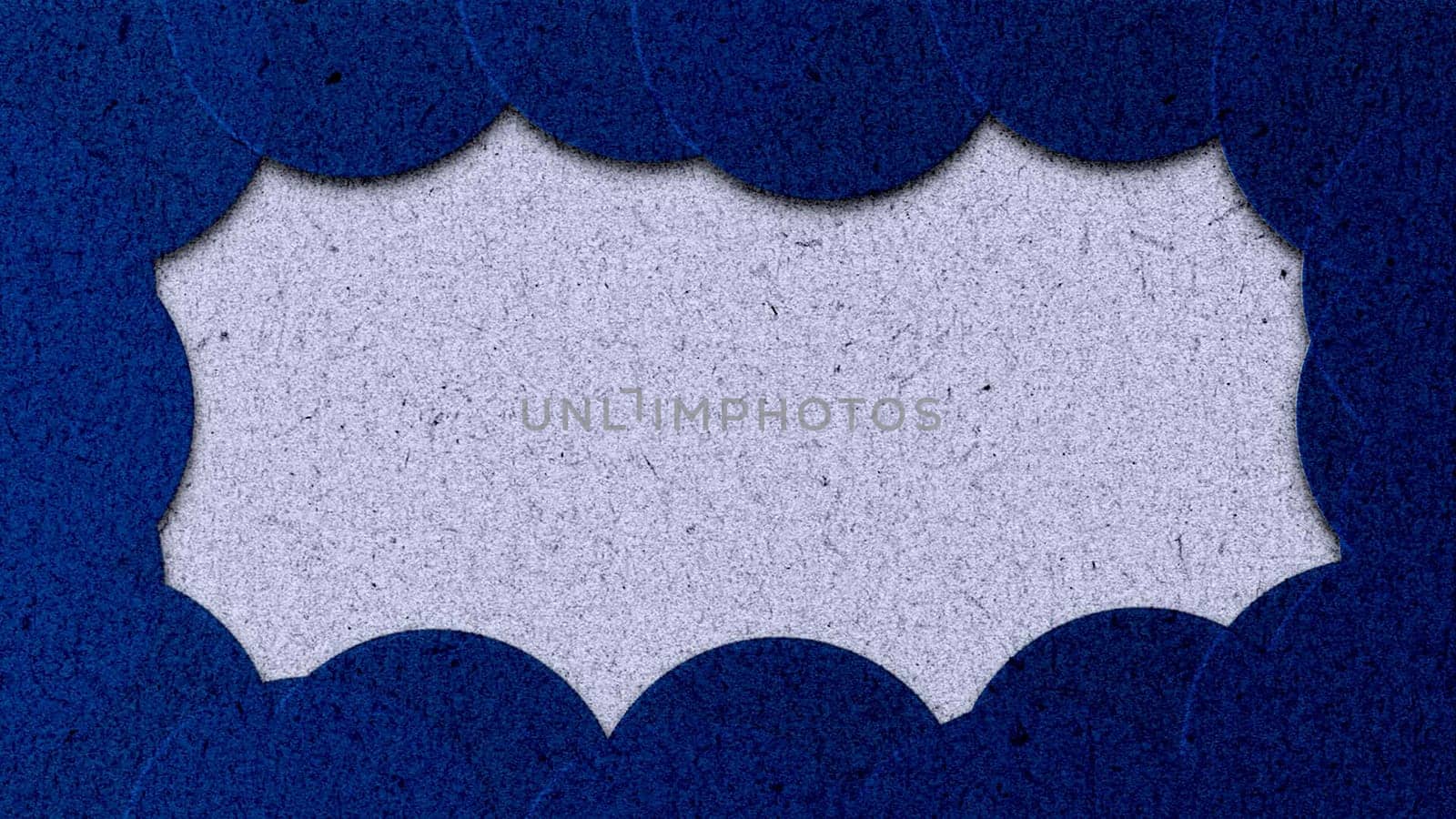 Close up view of a textured blue and white background, showcasing the intricate patterns and detailing of the design.
