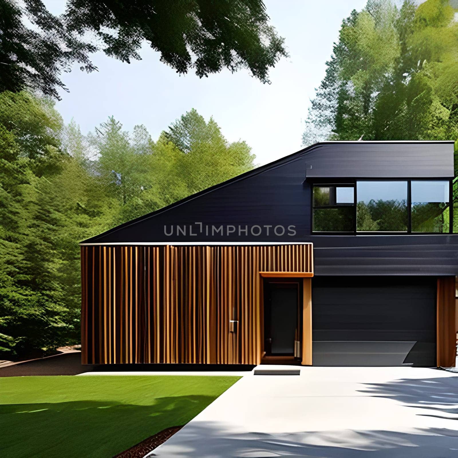 Beautiful Luxury Home Picture is AI-generated illustration. by TravelSync27