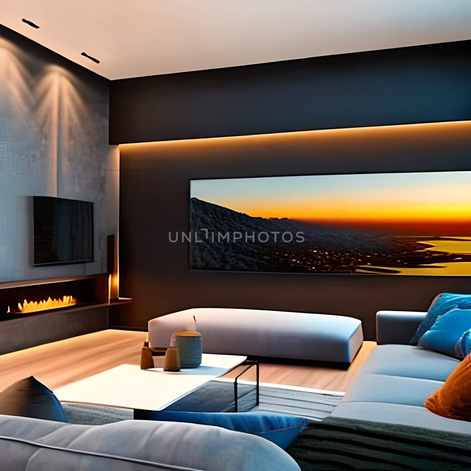 Magical Luxury Home Picture is AI-generated illustration.