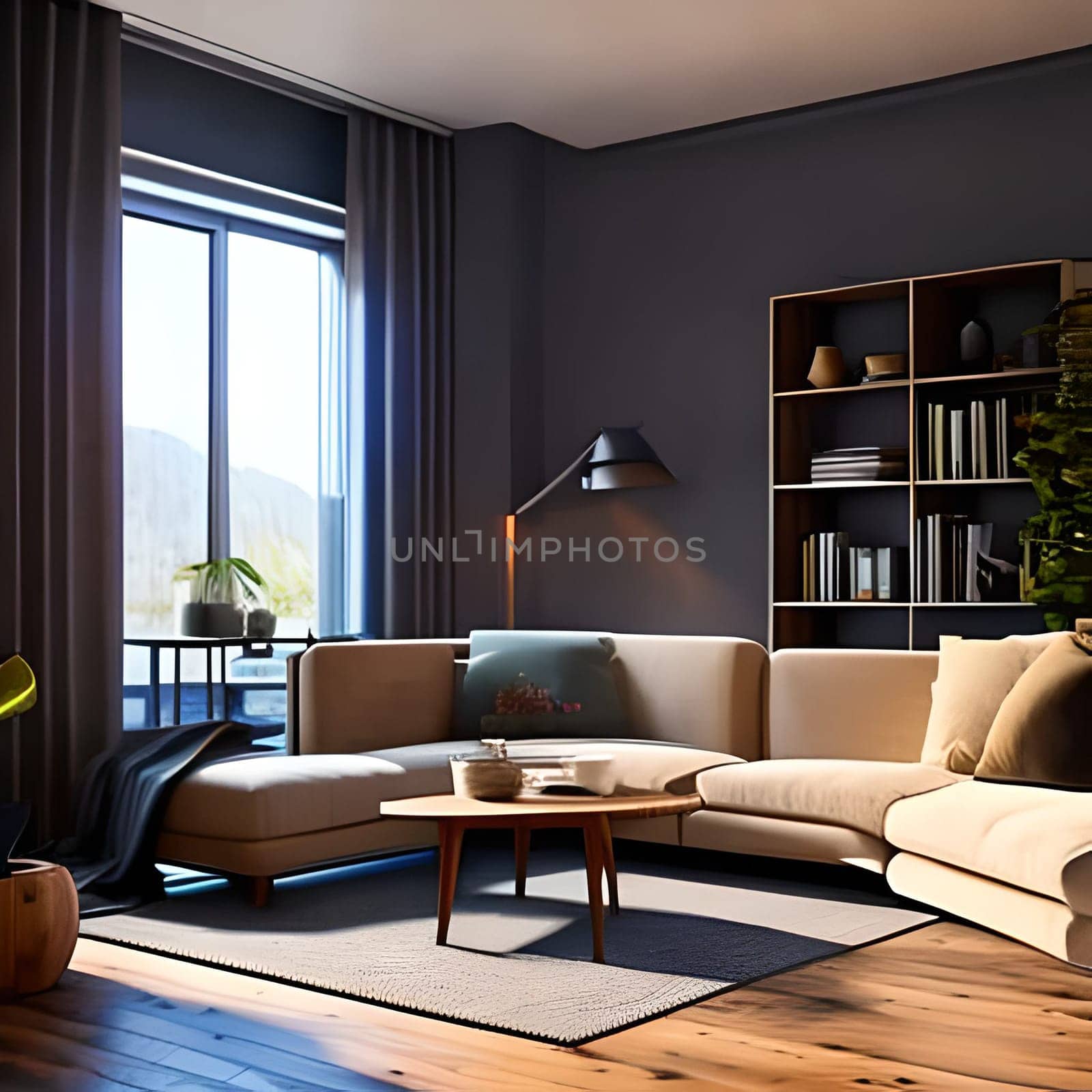Beautiful Luxury Home Picture is AI-generated illustration. by TravelSync27