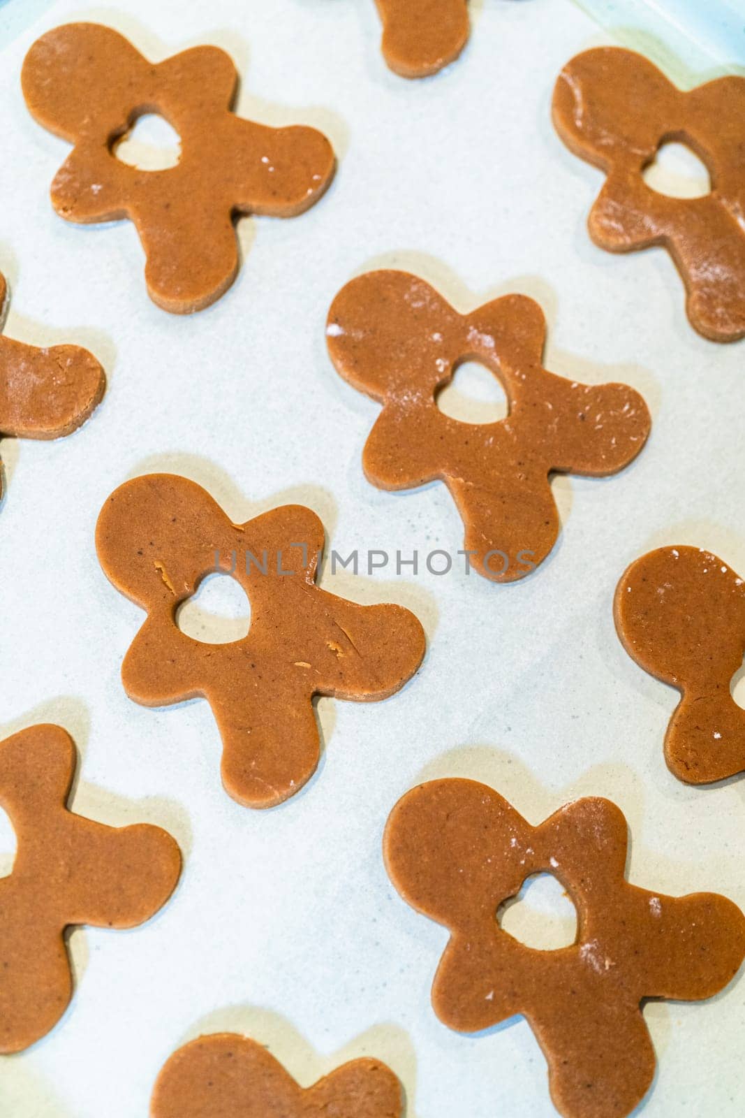 Chilled Gingerbread Cookies Ready for Baking by arinahabich