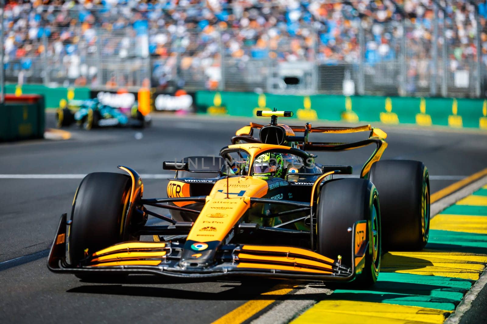 MELBOURNE, AUSTRALIA - MARCH 22: Lando Norris of Great Britain drives the McLaren MCL38 during first practice in the 2024 Australian Grand Prix at Albert Park in Melbourne, Australia