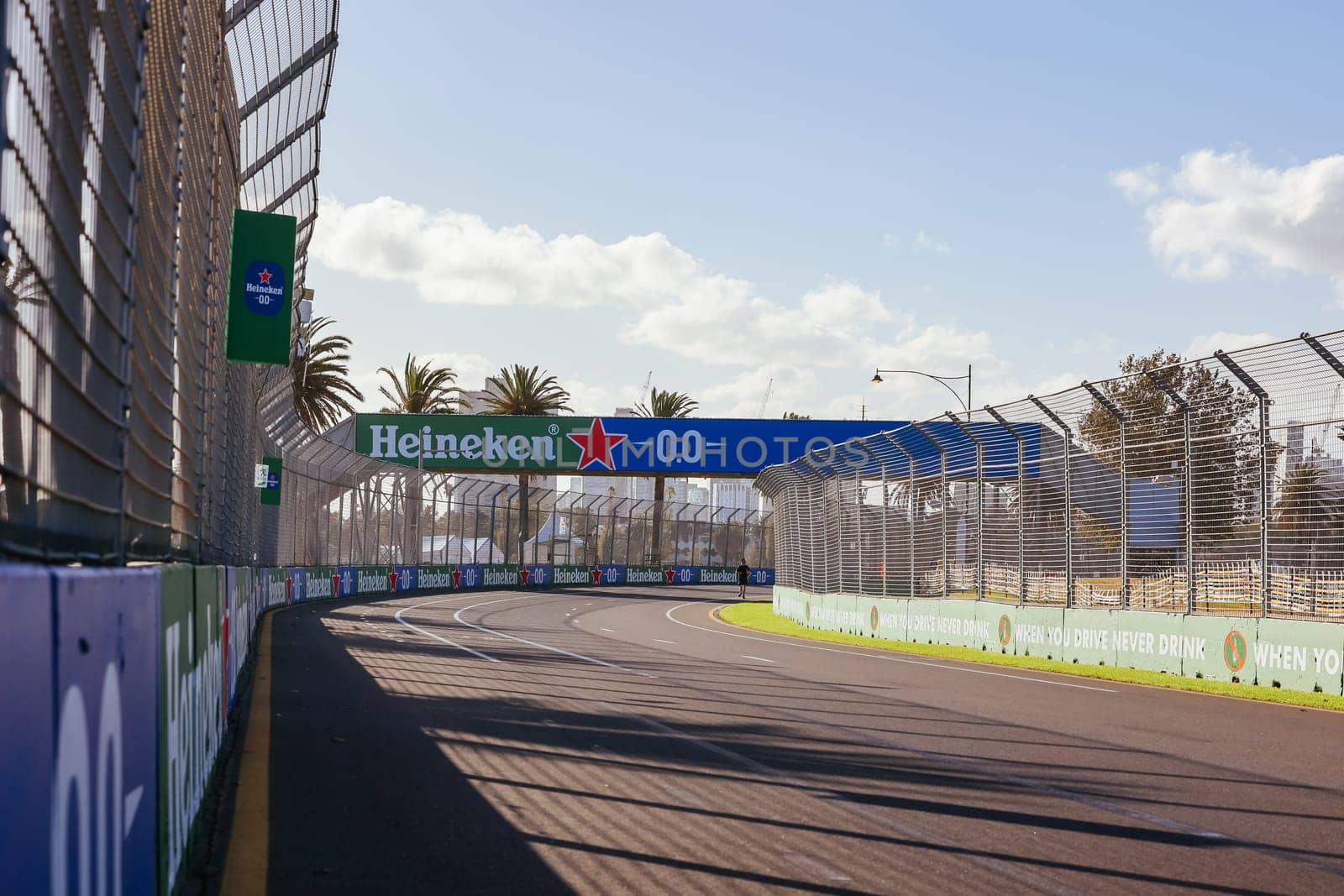 MELBOURNE, AUSTRALIA - MARCH 20: Track atmosphere before the 2024 Australian Grand Prix at Albert Park in Melbourne, Australia