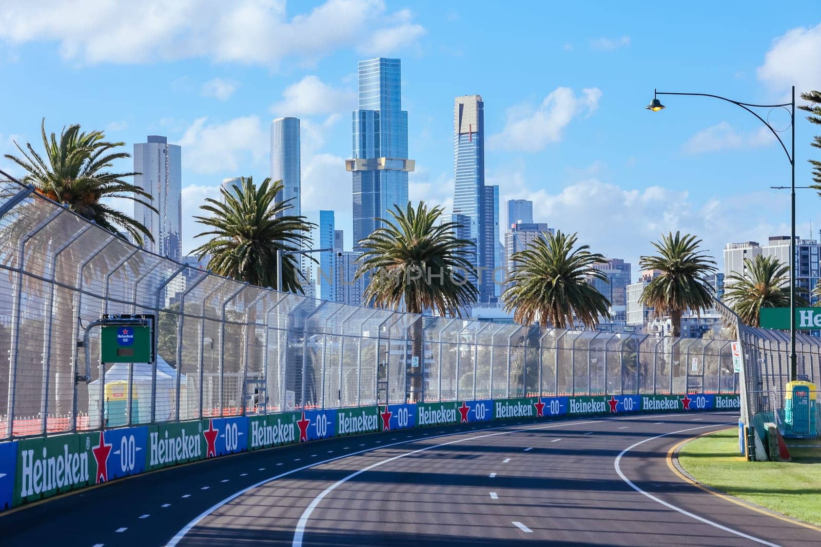 MELBOURNE, AUSTRALIA - MARCH 20: Track atmosphere before the 2024 Australian Grand Prix at Albert Park in Melbourne, Australia