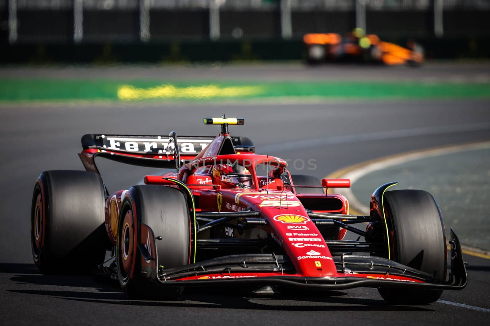 MELBOURNE, AUSTRALIA - MARCH 23: Carlos Sainz of Spain drives the Ferrari SF-24 during qualifying in the 2024 Australian Grand Prix at Albert Park in Melbourne, Australia