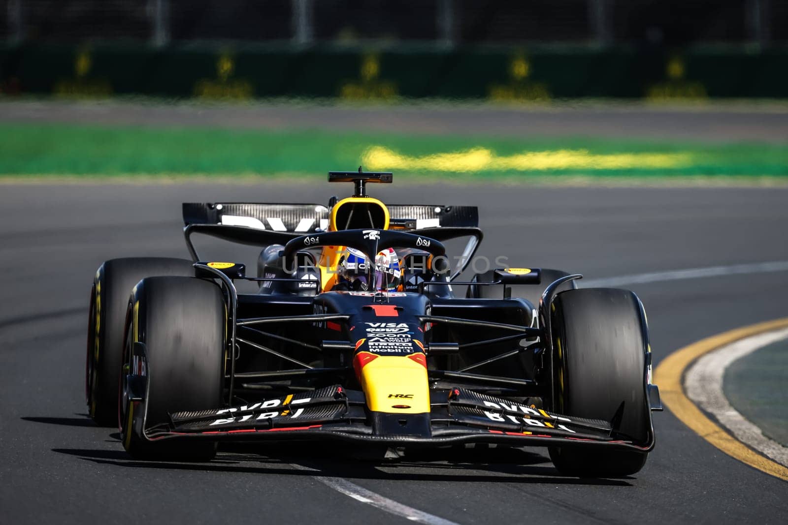 MELBOURNE, AUSTRALIA - MARCH 24: Max Verstappen of the Netherlands drives the Oracle Red Bull Racing RB20 during the 2024 Australian Grand Prix at Albert Park in Melbourne, Australia