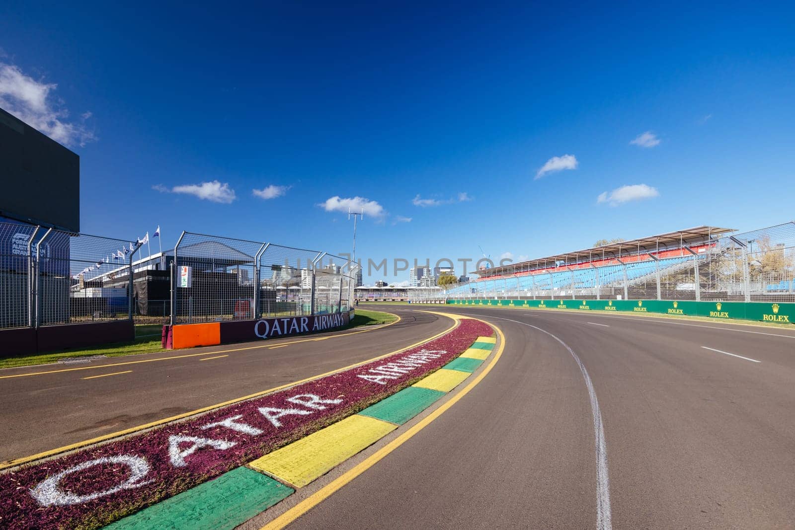 MELBOURNE, AUSTRALIA - MARCH 20: Track atmosphere before the 2024 Australian Grand Prix at Albert Park in Melbourne, Australia